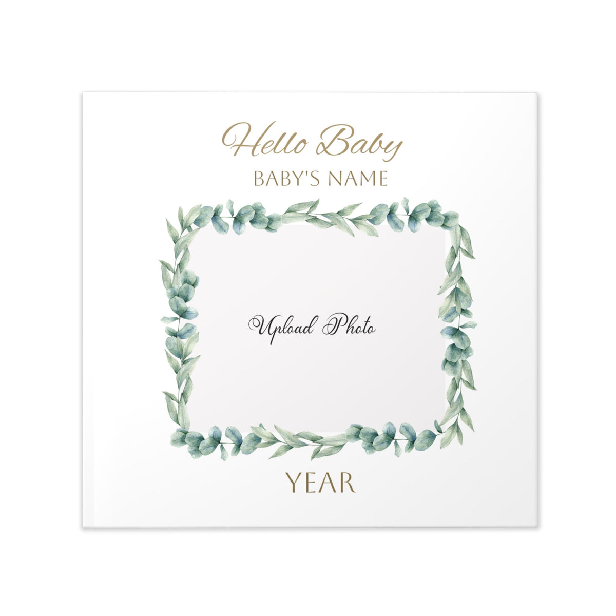 "Hello Baby" Personalized Hardcover YearAlbum