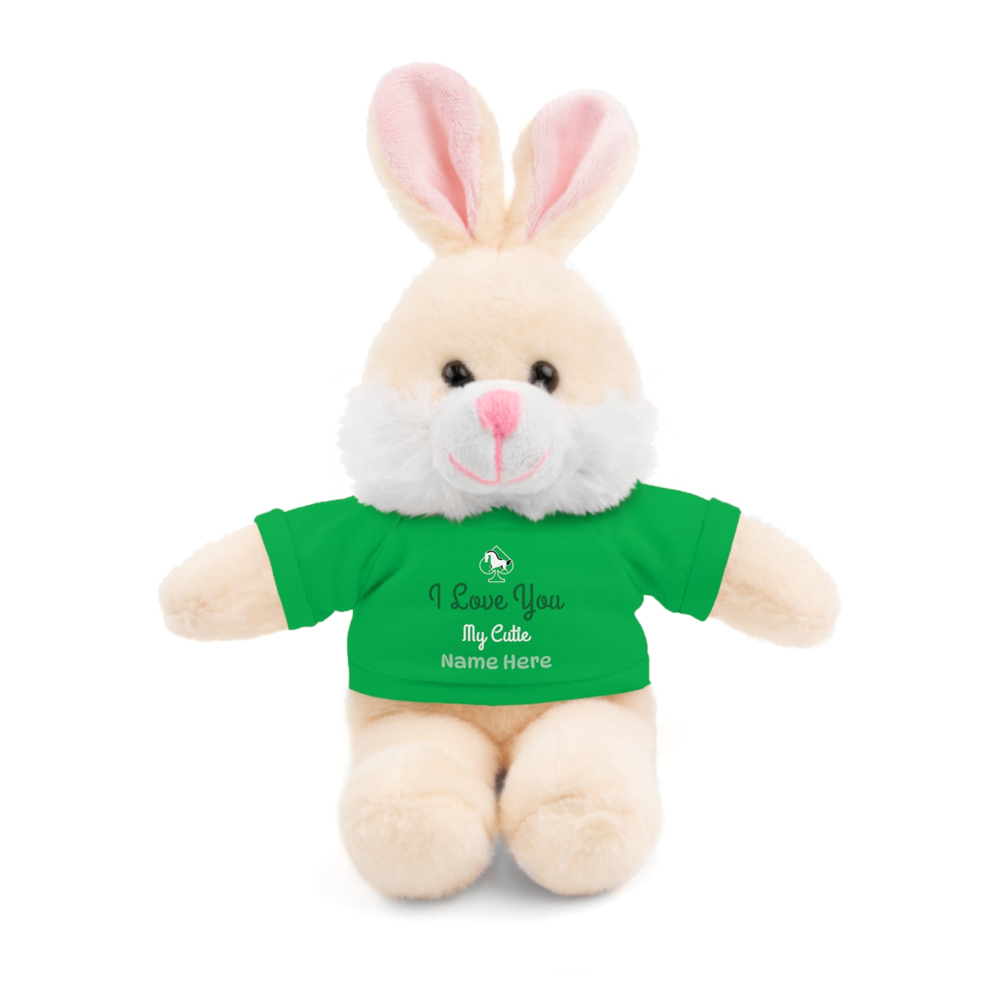 Personalized Teddy Bear with "I Love You" Tee