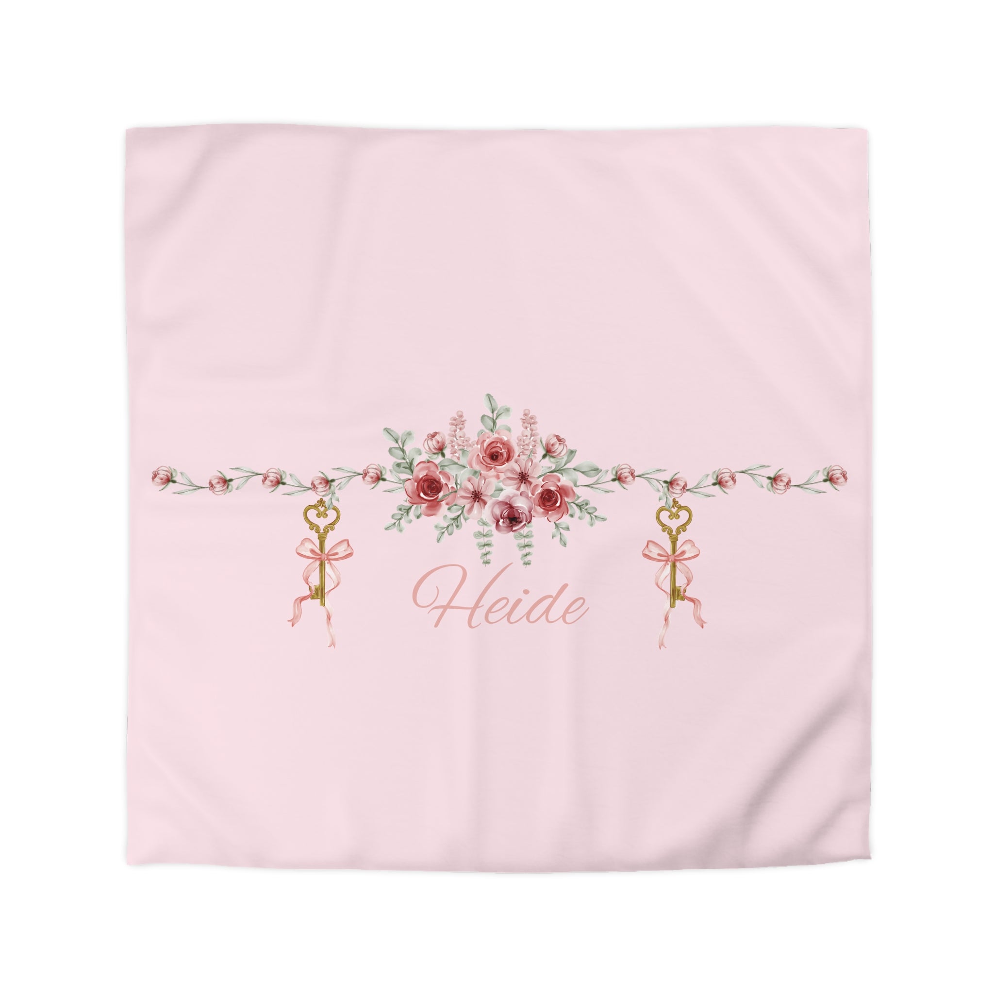 Floral Key Bouquet Duvet Cover