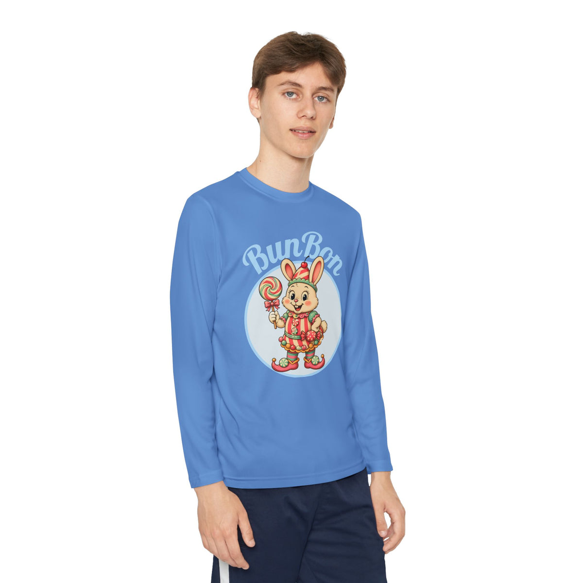 Retro BunBon Bunny Youth Long Sleeve Tee