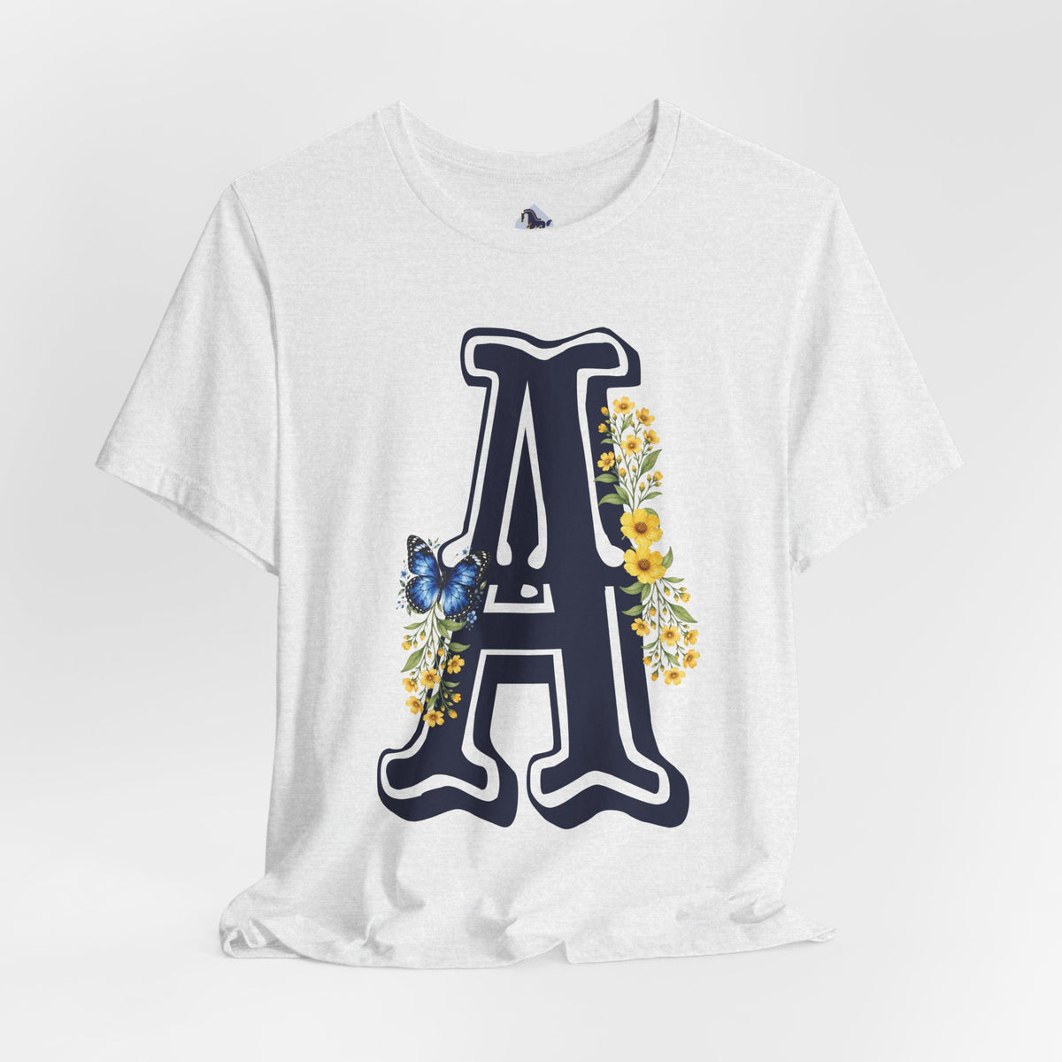 Floral Letter A Graphic T-Shirt