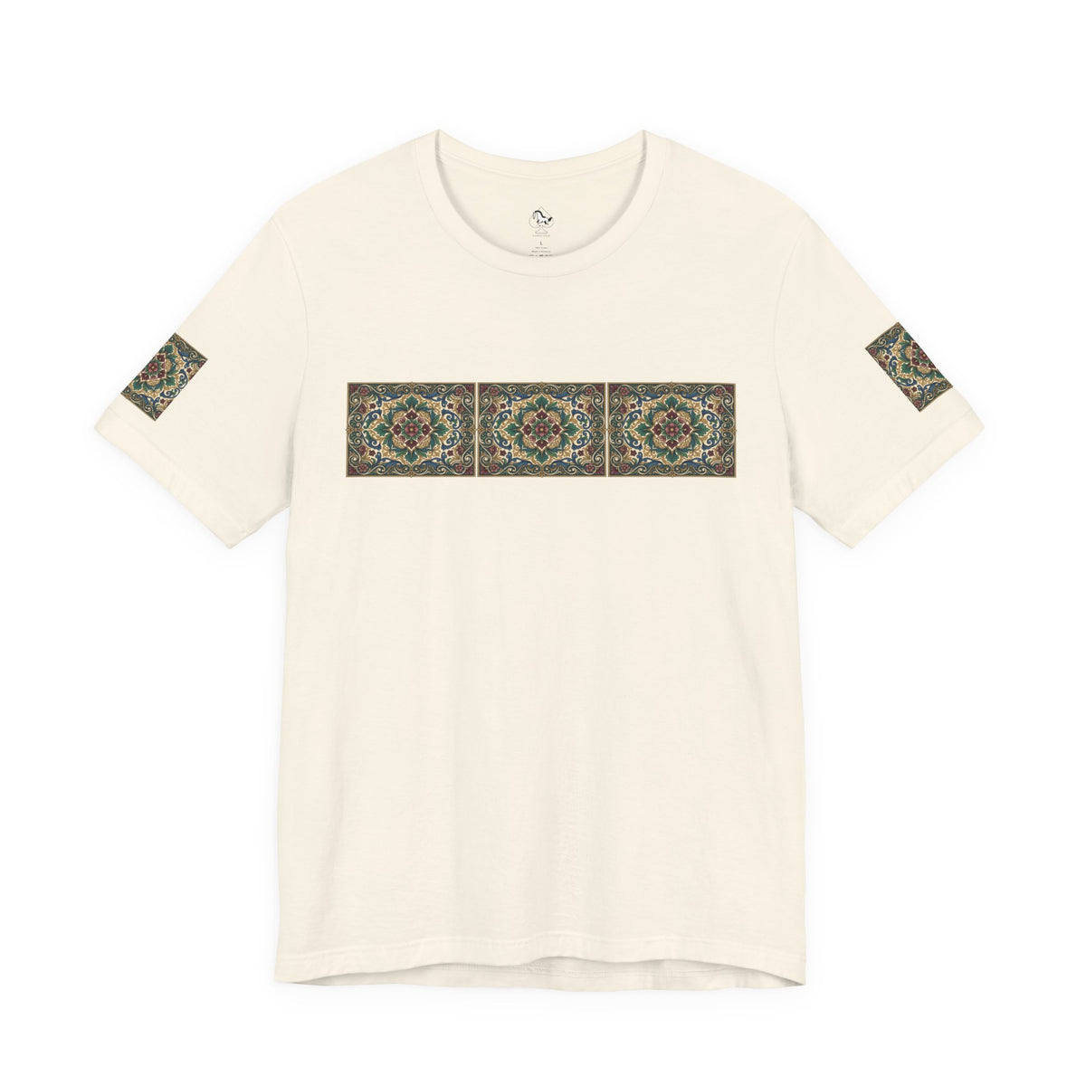 Ornate Floral Pattern Graphic Tee