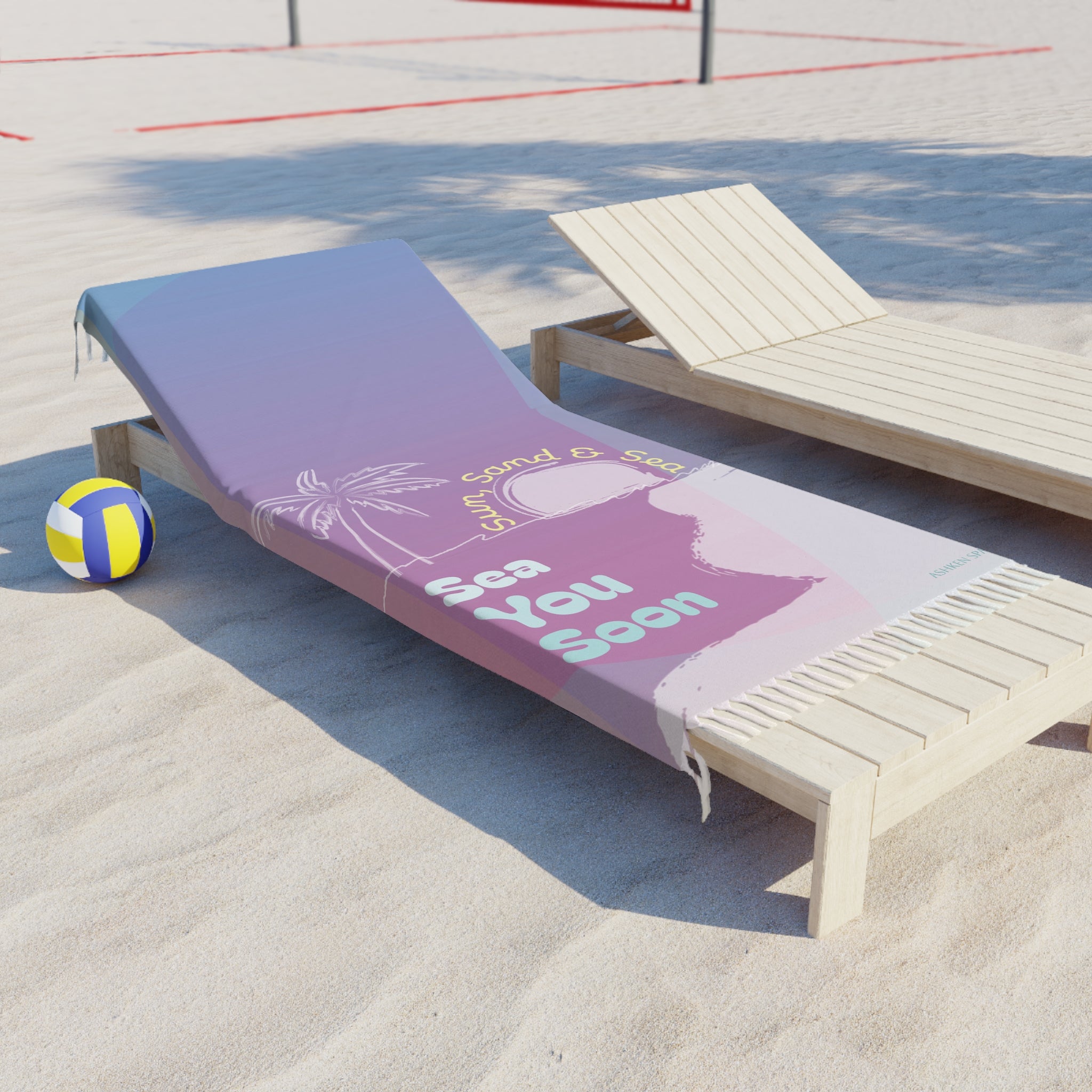 Sea You Soon Beach Towel