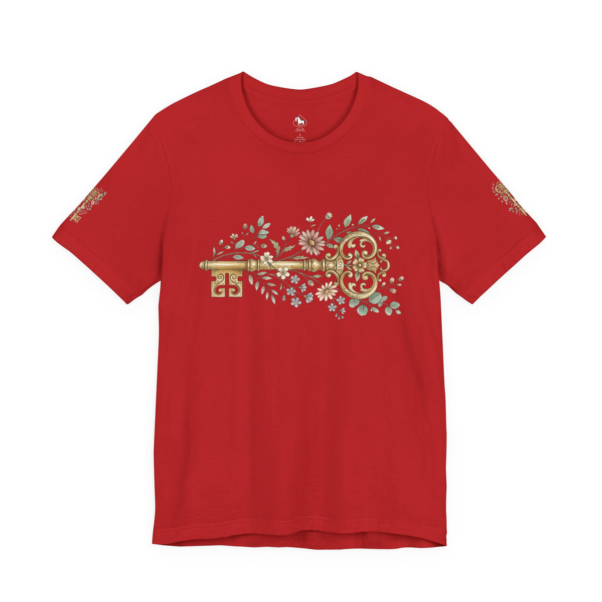 Vintage Floral Key T-Shirt