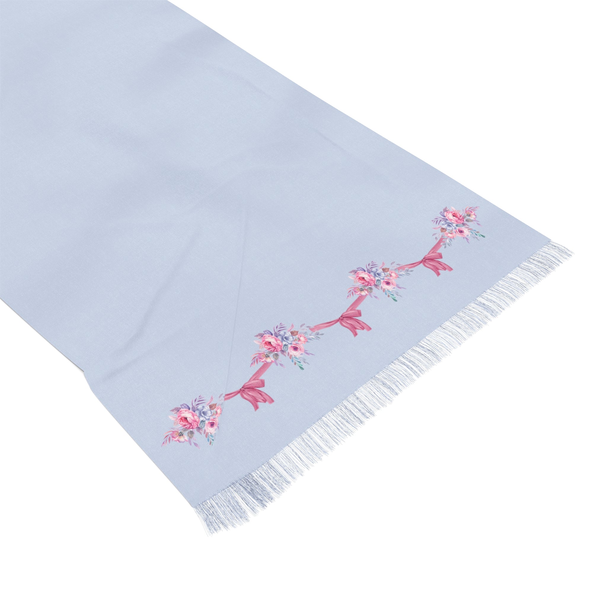 Copy of Navy Heart Border Lightweight Scarf