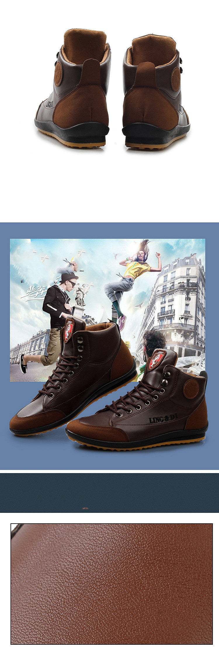 Casual light and comfortable men's peas shoes