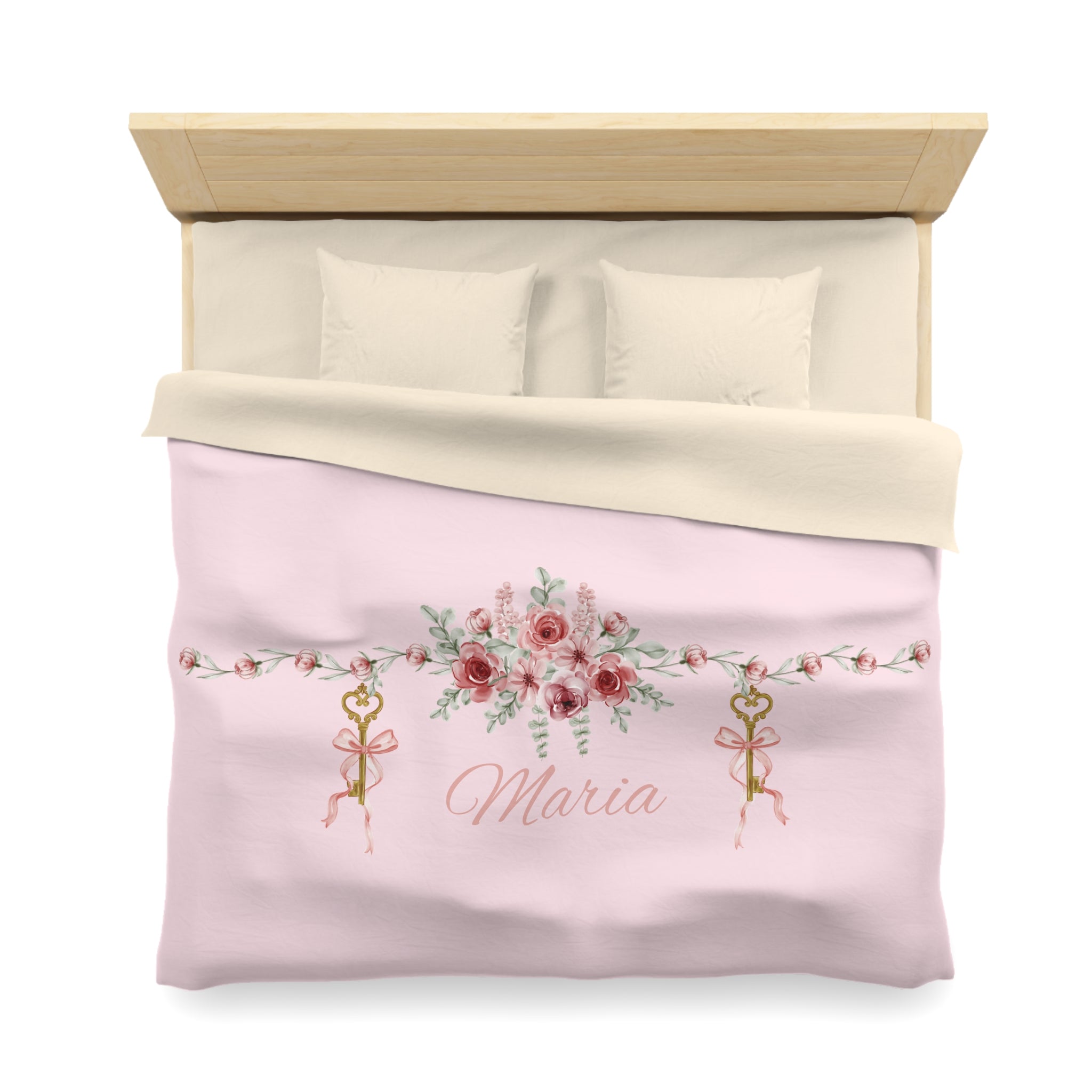 Floral Key Bouquet Duvet Cover