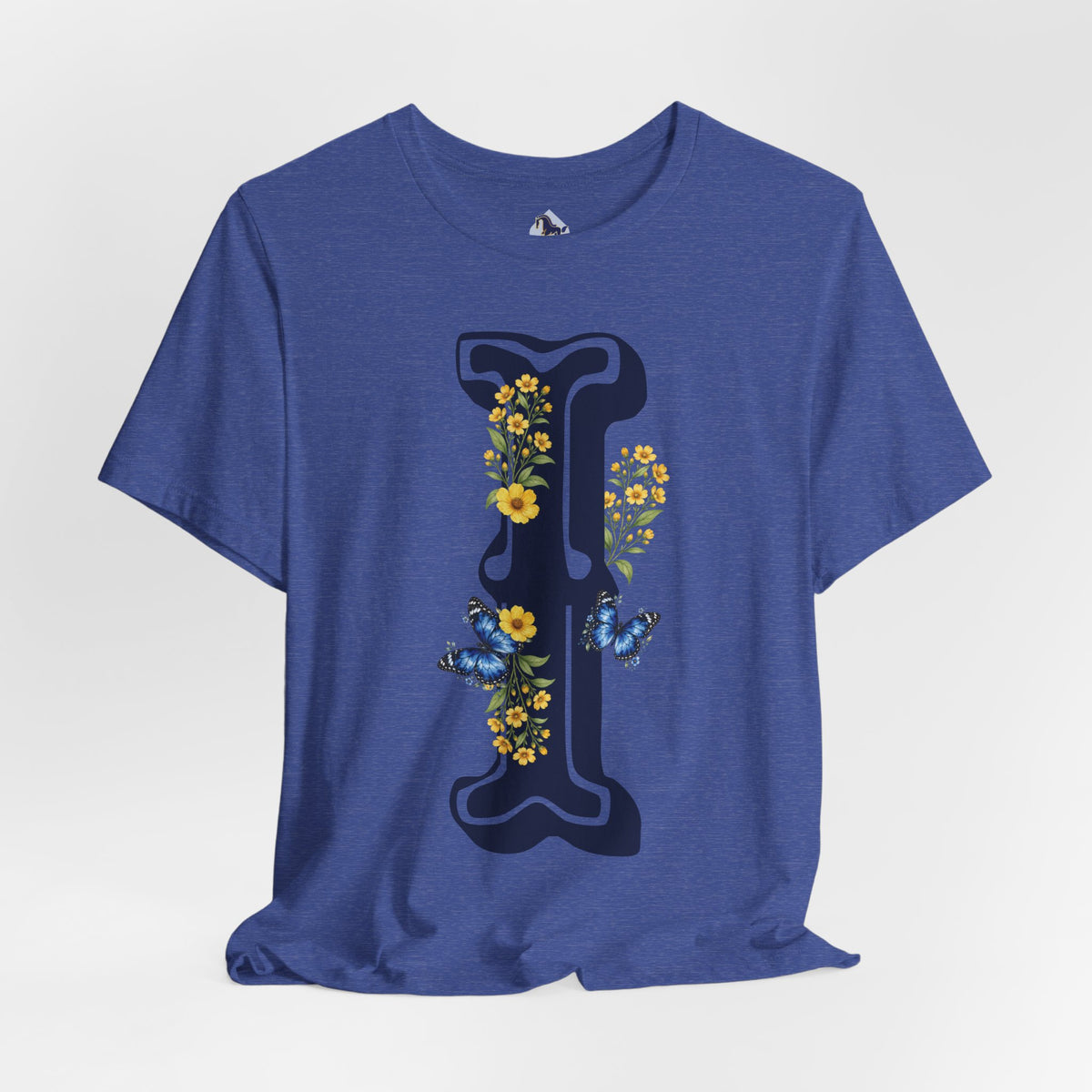 Floral Letter i Monogram T-Shirt