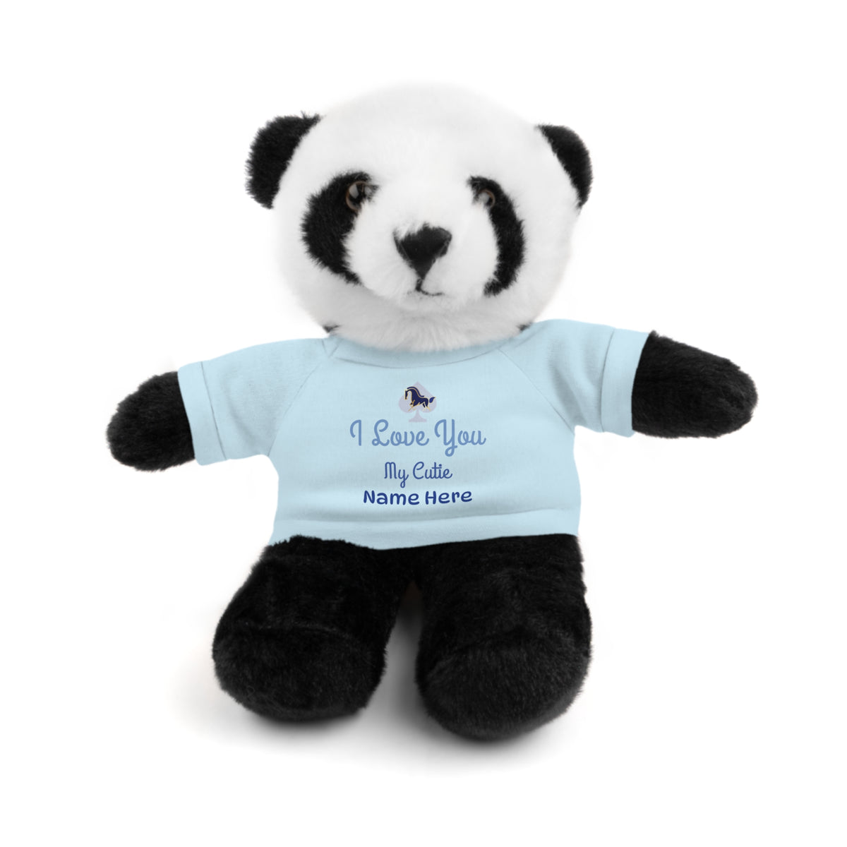 Custom Stuffed Animal with “I Love You” Tee