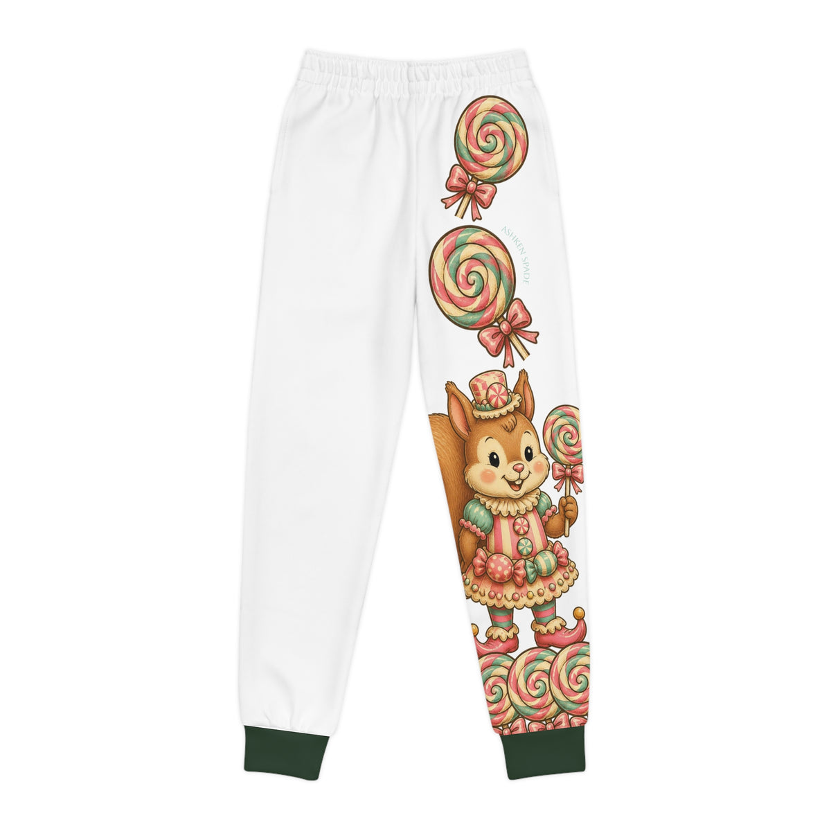 Forest Green LolliSquirl Youth Joggers