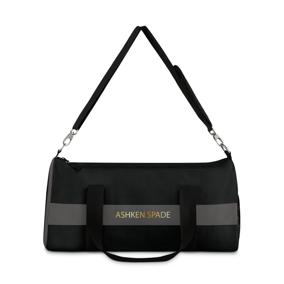 Personalized Black Duffel Bag