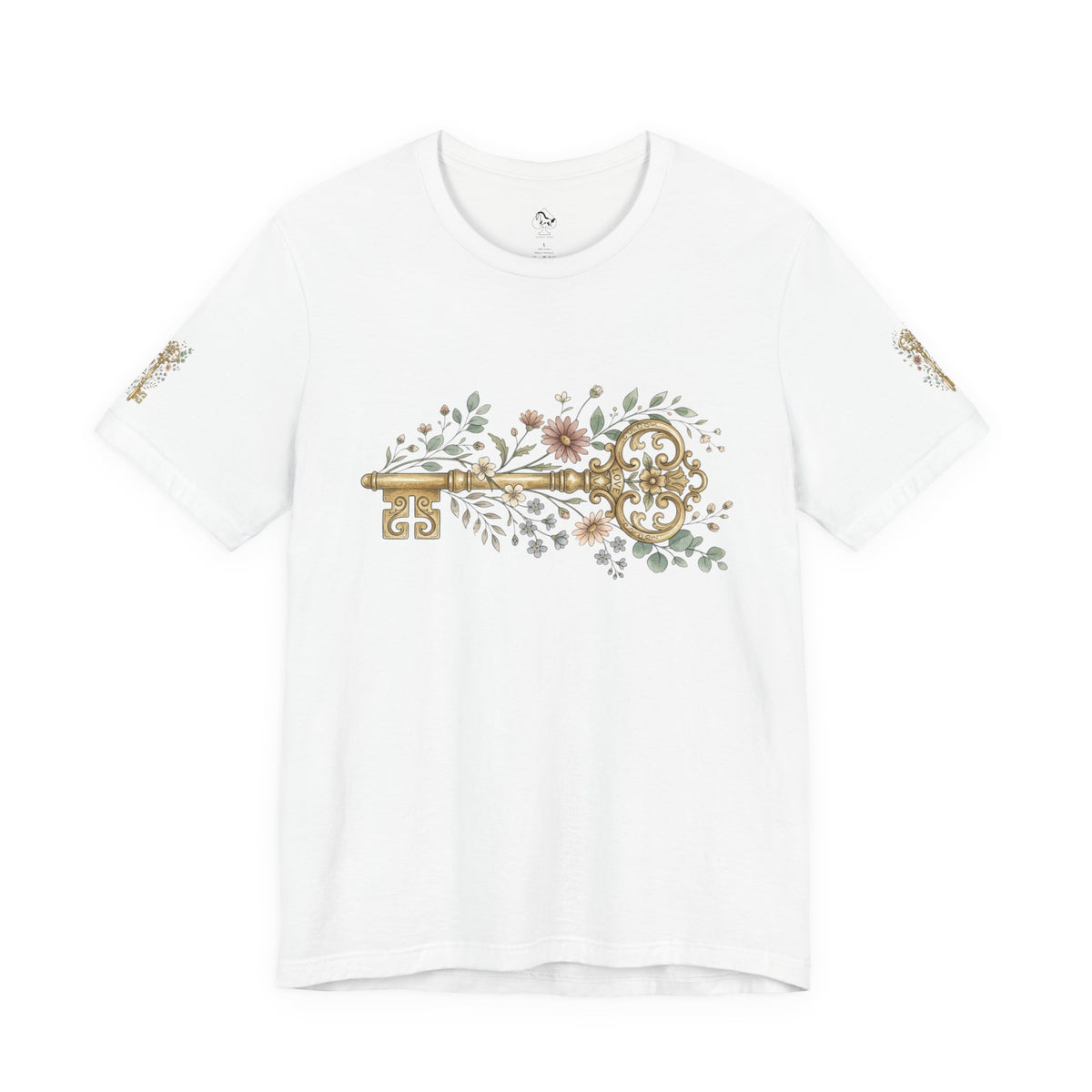 Vintage Floral Key T-Shirt