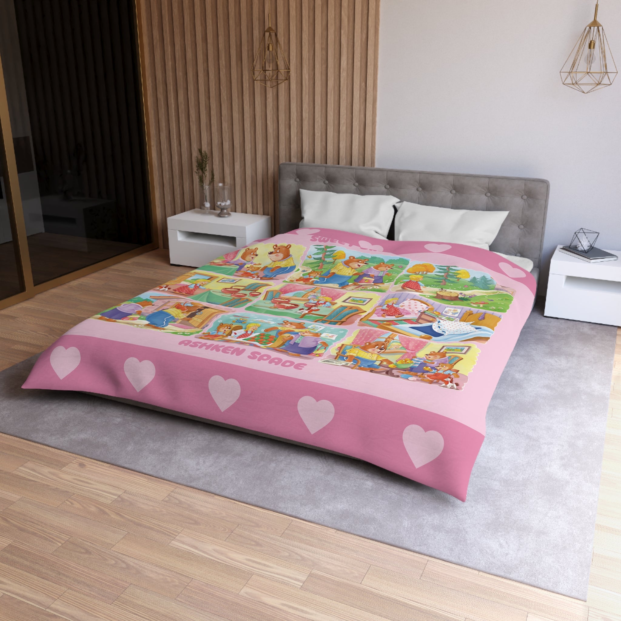 Three Bears Story Duvet Cover