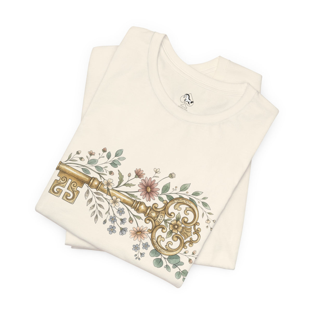 Vintage Floral Key T-Shirt