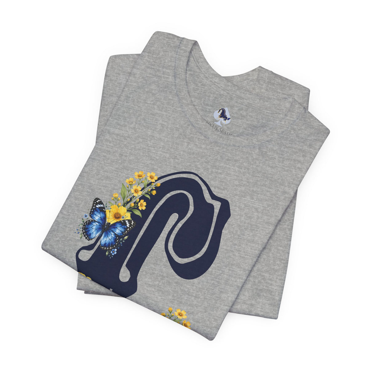 Floral Letter C Monogram T-Shirt