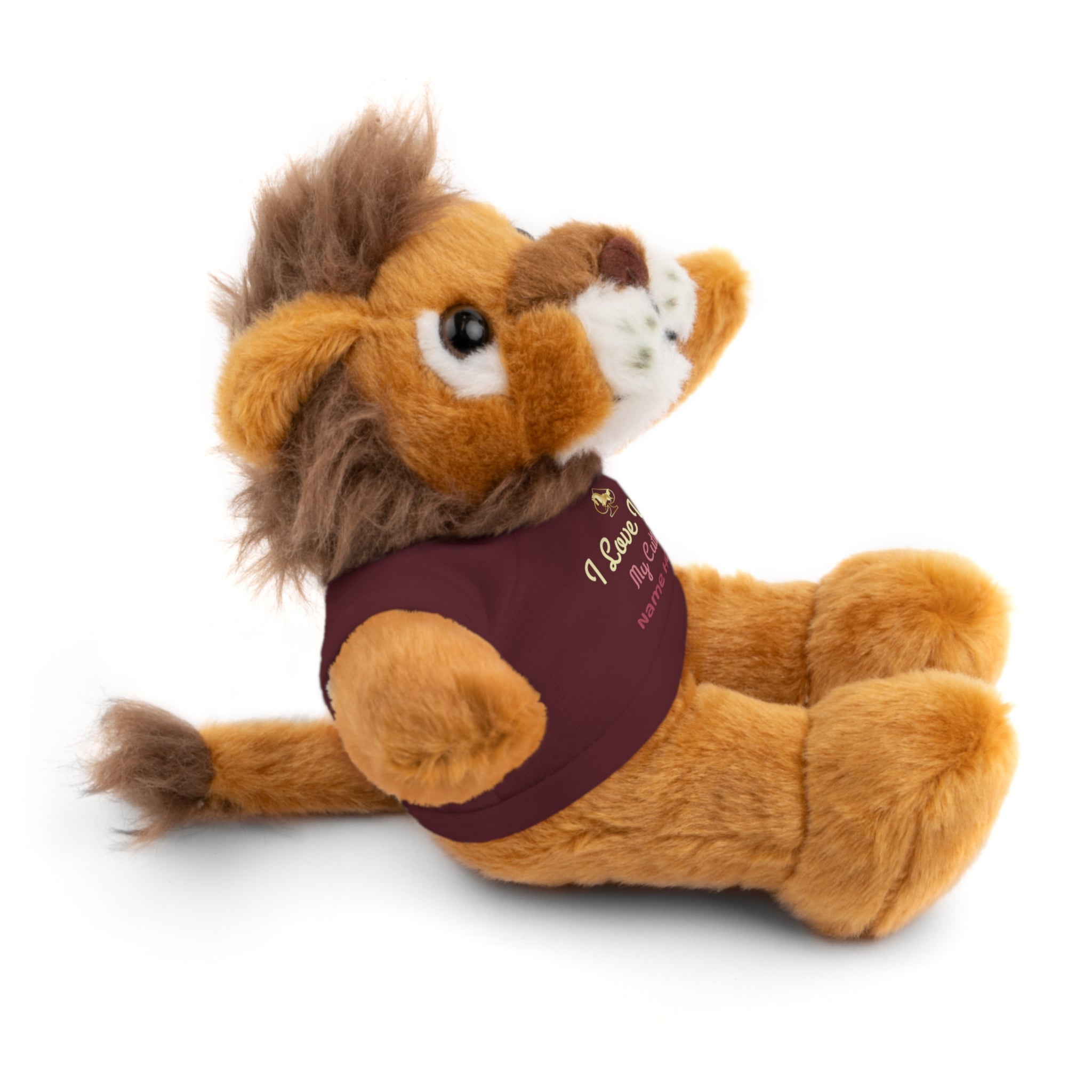 Personalized Teddy Bear with "I Love You" Tee