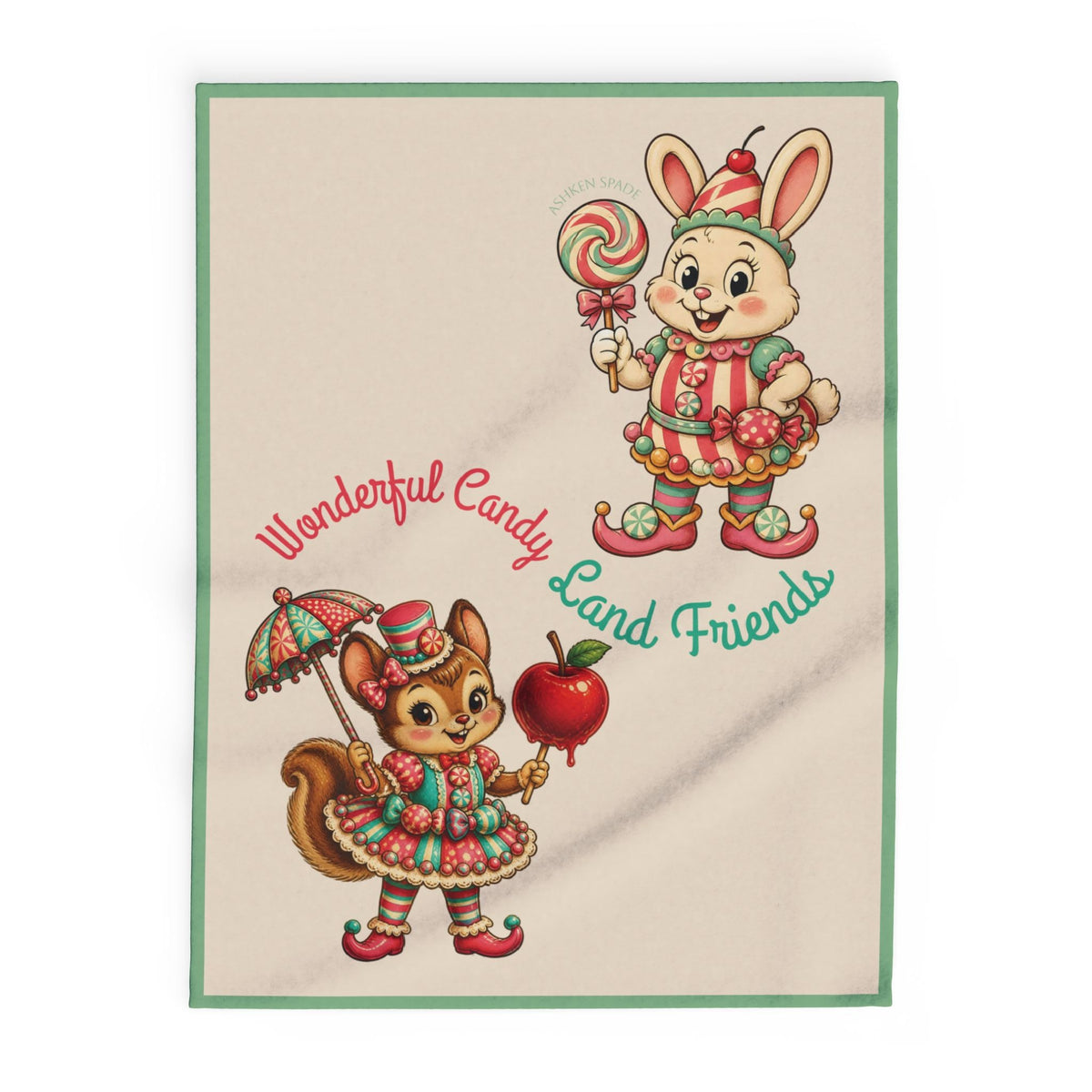 Wonderful Candy Land Friends Fleece Blanket