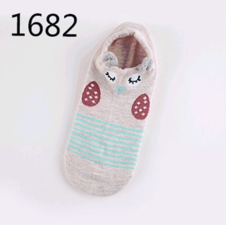 Cute Animals Cotton Short Socks Socks