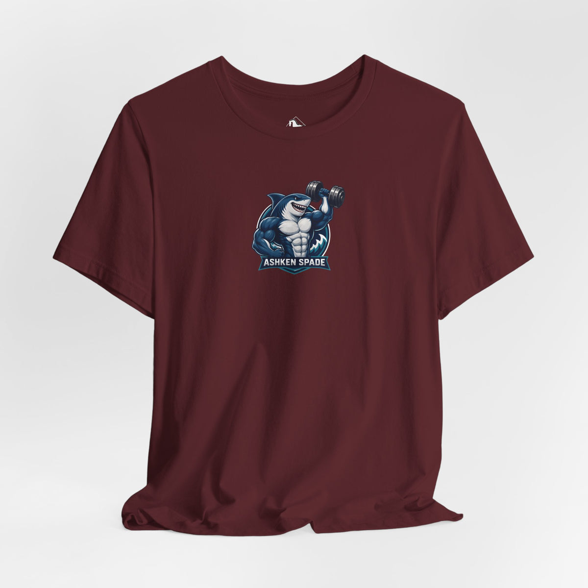 Ashken Spade Shark Weightlifter Personalized Graphic Tee