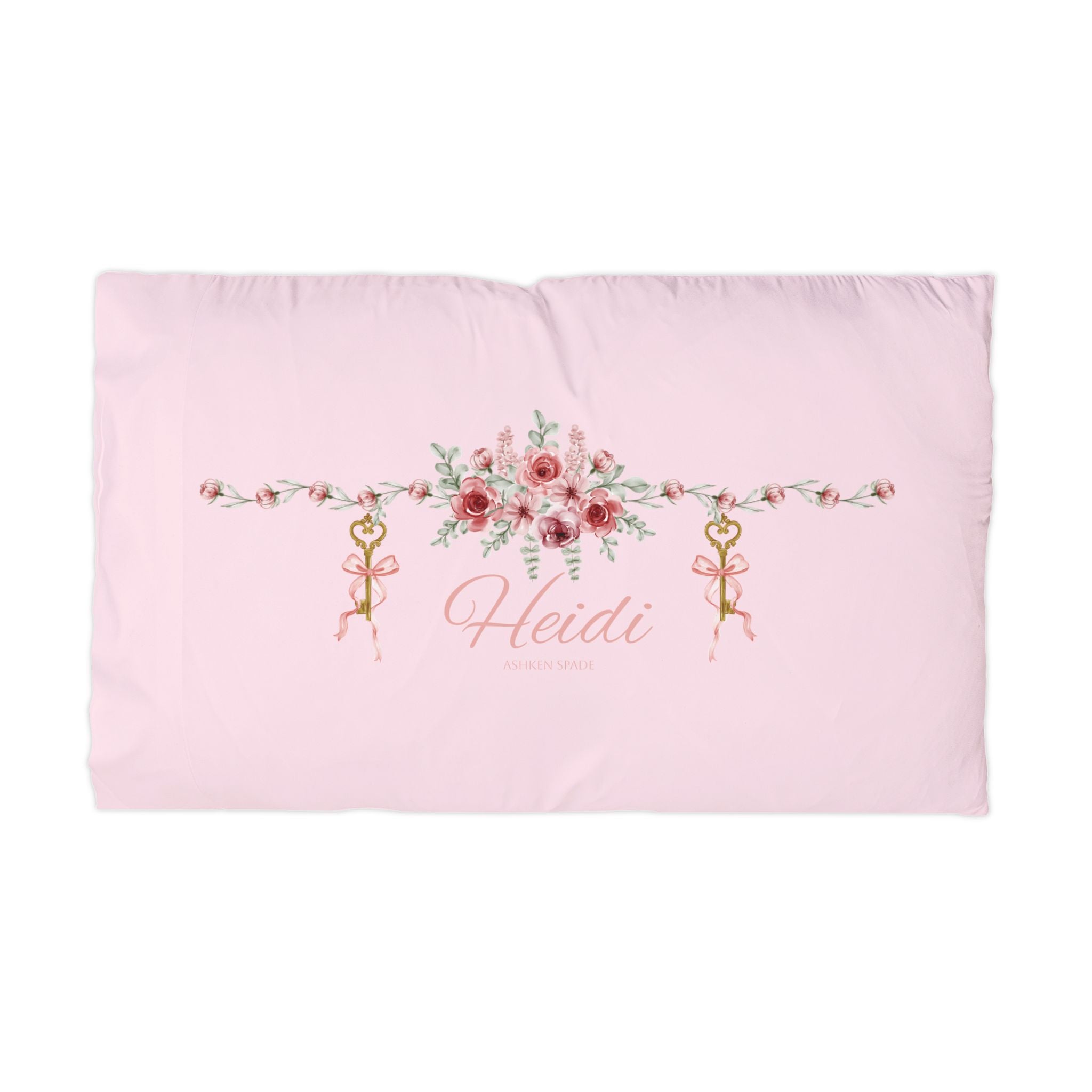 Refined Floral Ballet Key Microfiber Pillowcase