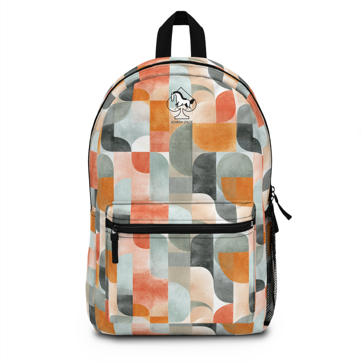 Abstract Retro Geometric Backpack