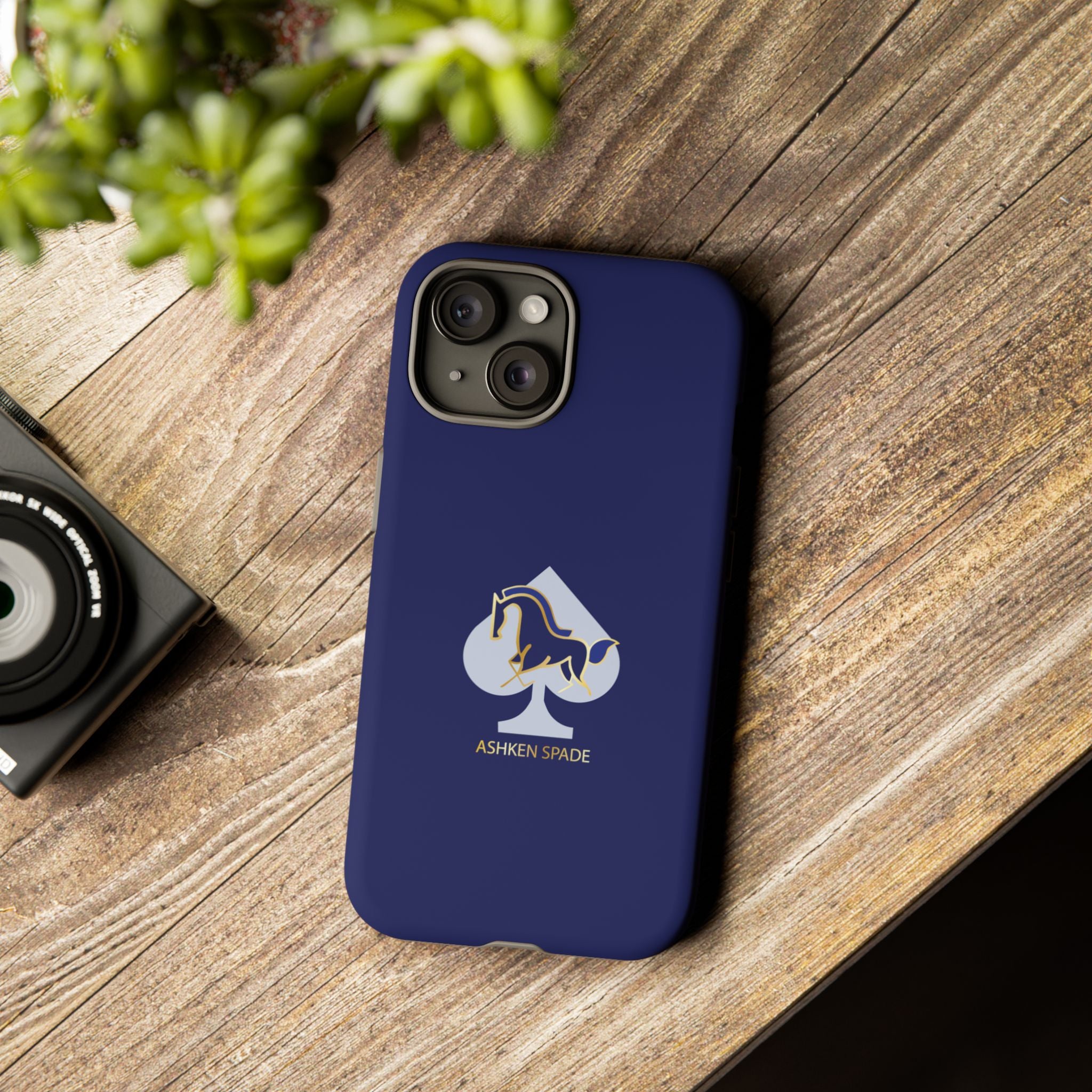 Navy Blue Ashken Spade Logo Phone Case