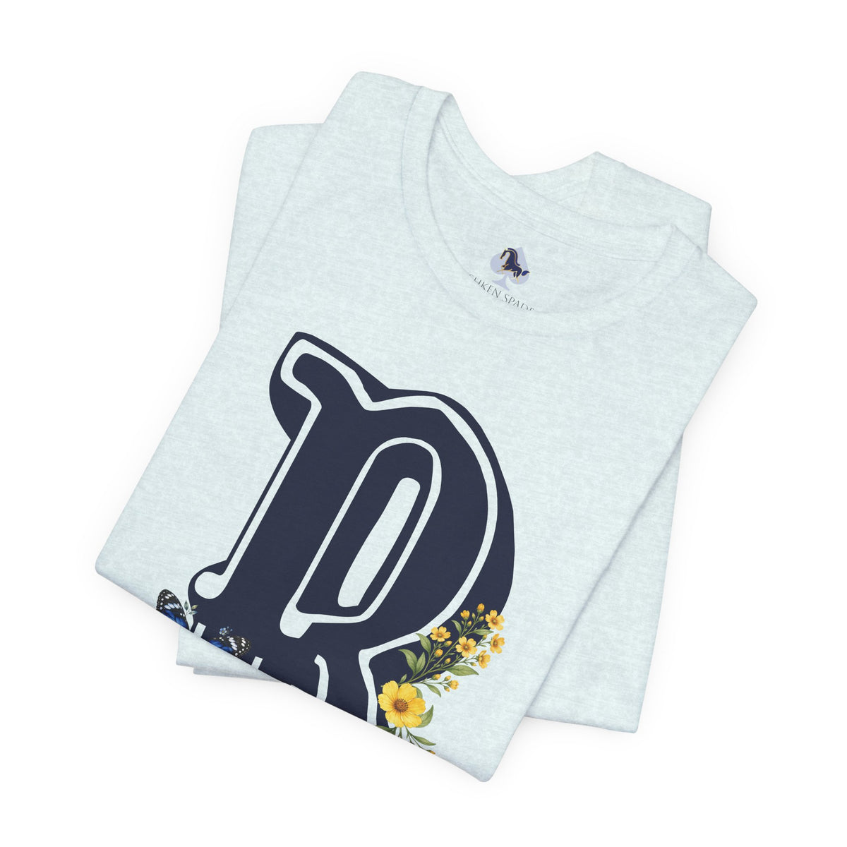 Floral Letter B Monogram T-Shirt