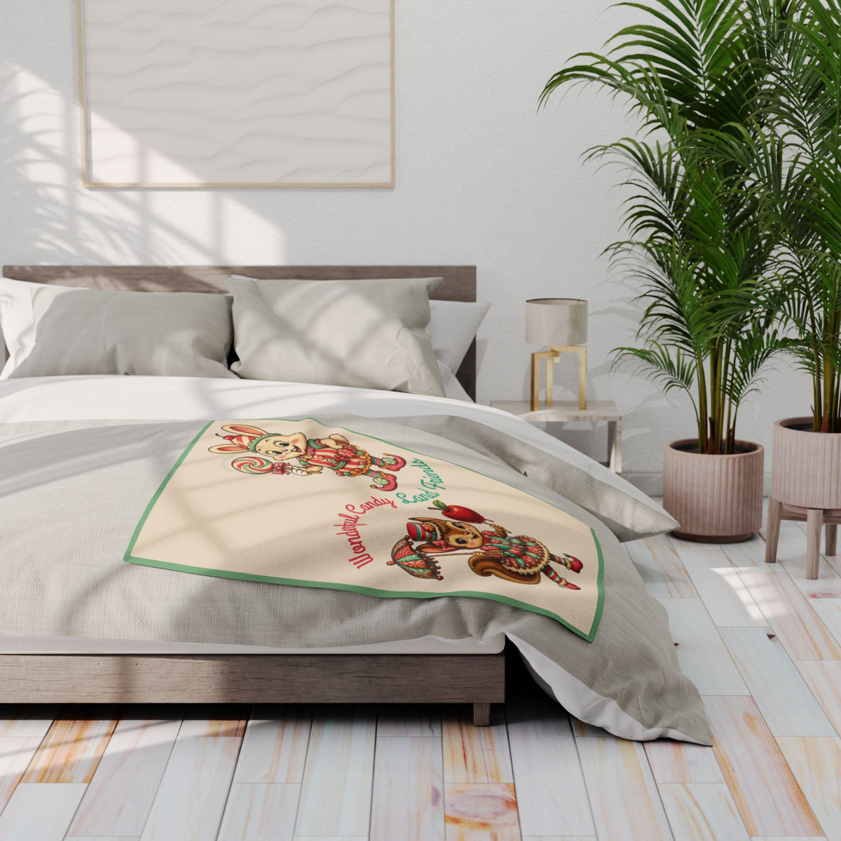 Wonderful Candy Land Friends Fleece Blanket