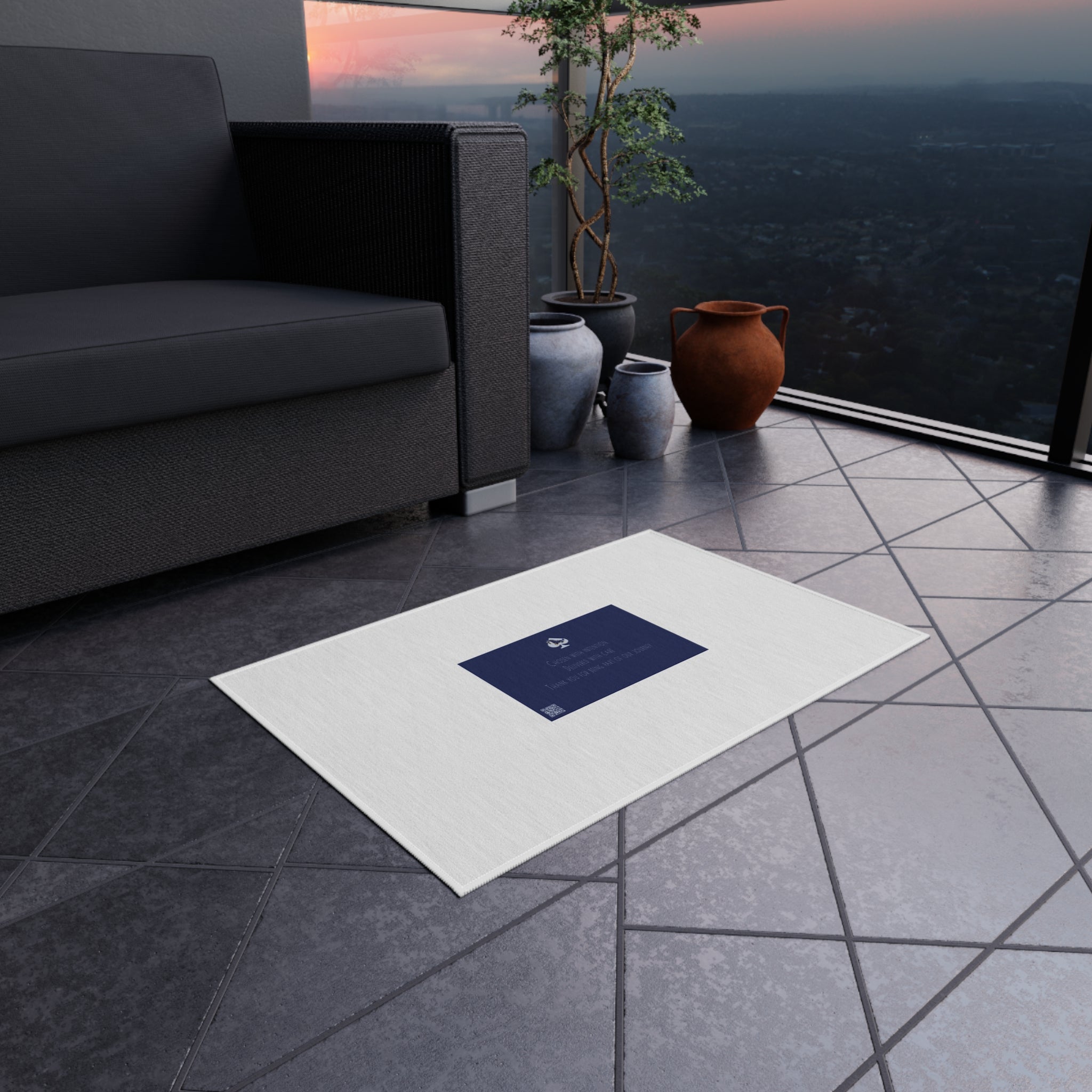 Outdoor Rug — Minimal Modern Reversible Patio Rug