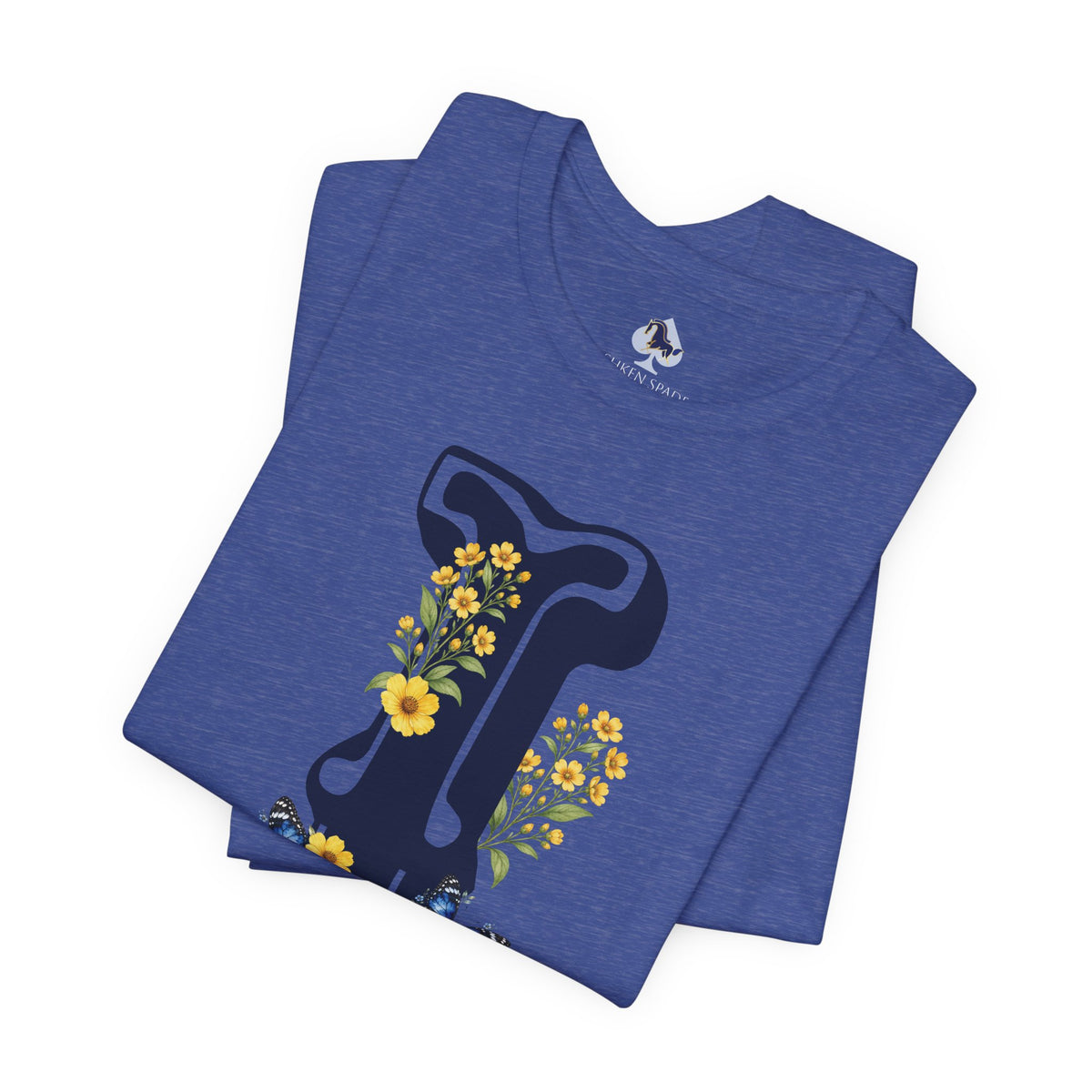 Floral Letter i Monogram T-Shirt