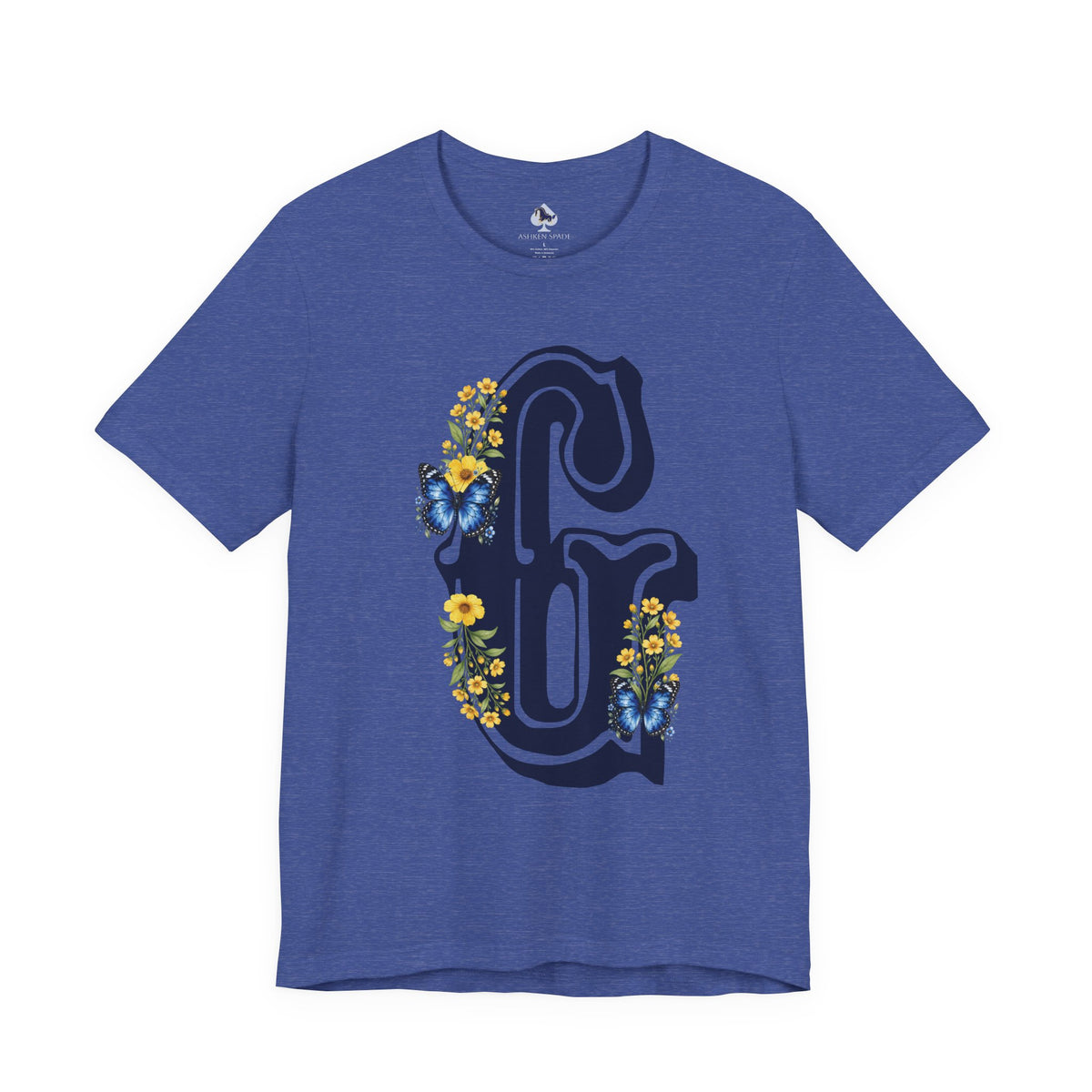Floral Letter G Monogram T-Shirt