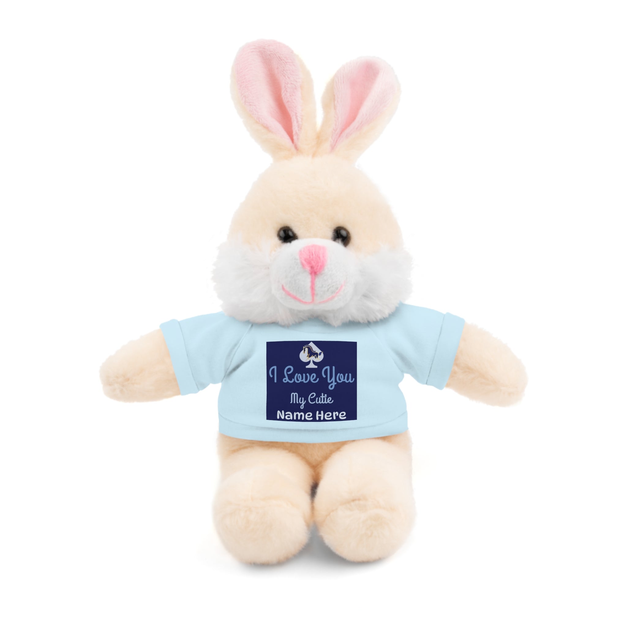 Personalized Teddy Bear with "I Love You" Tee