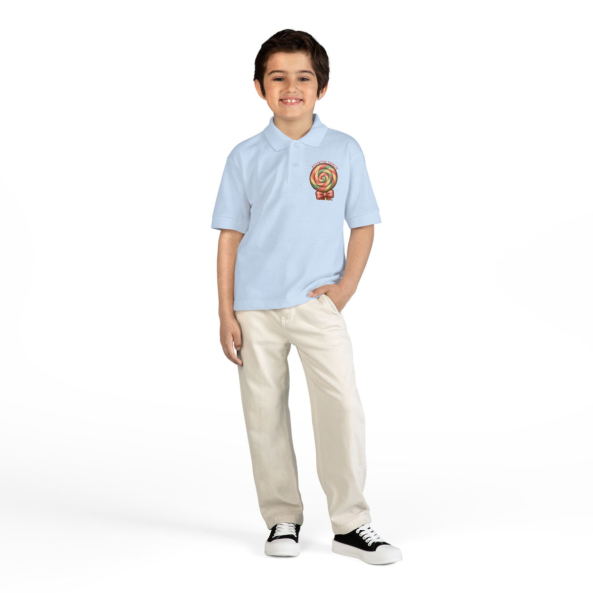 Kids Polo — Cute LolliSquirrel & BunBon with Custom Name
