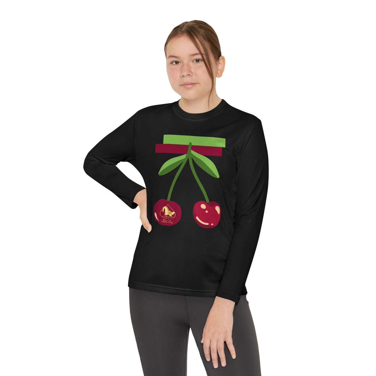 Red Cherry Youth Long Sleeve Tee