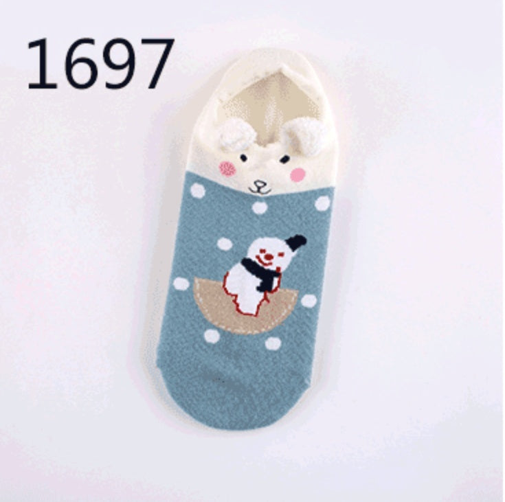Cute Animals Cotton Short Socks Socks