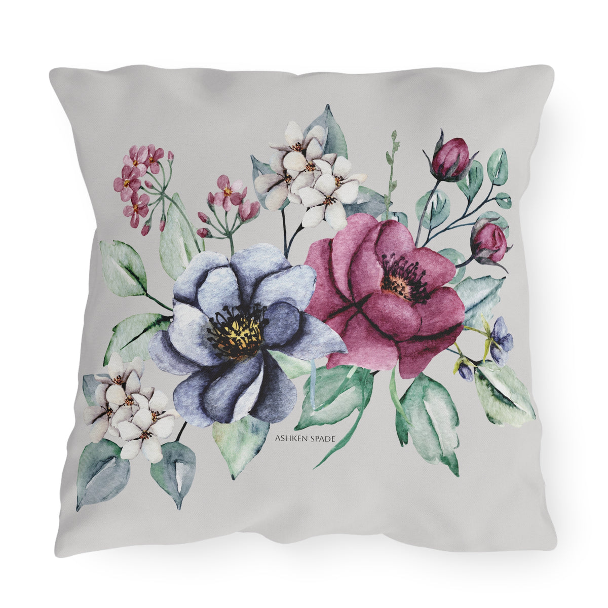 Gray Bloom Cushion