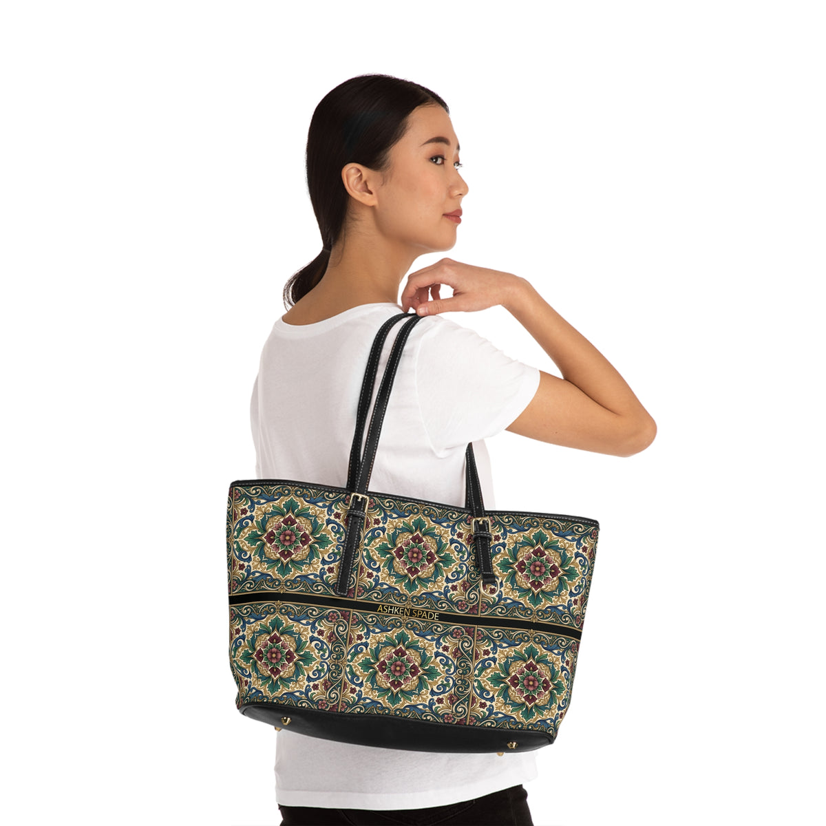 Bohemian Mosaic PU Leather Shoulder Bag