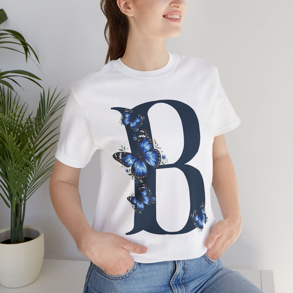 Butterfly Letter B T-Shirt
