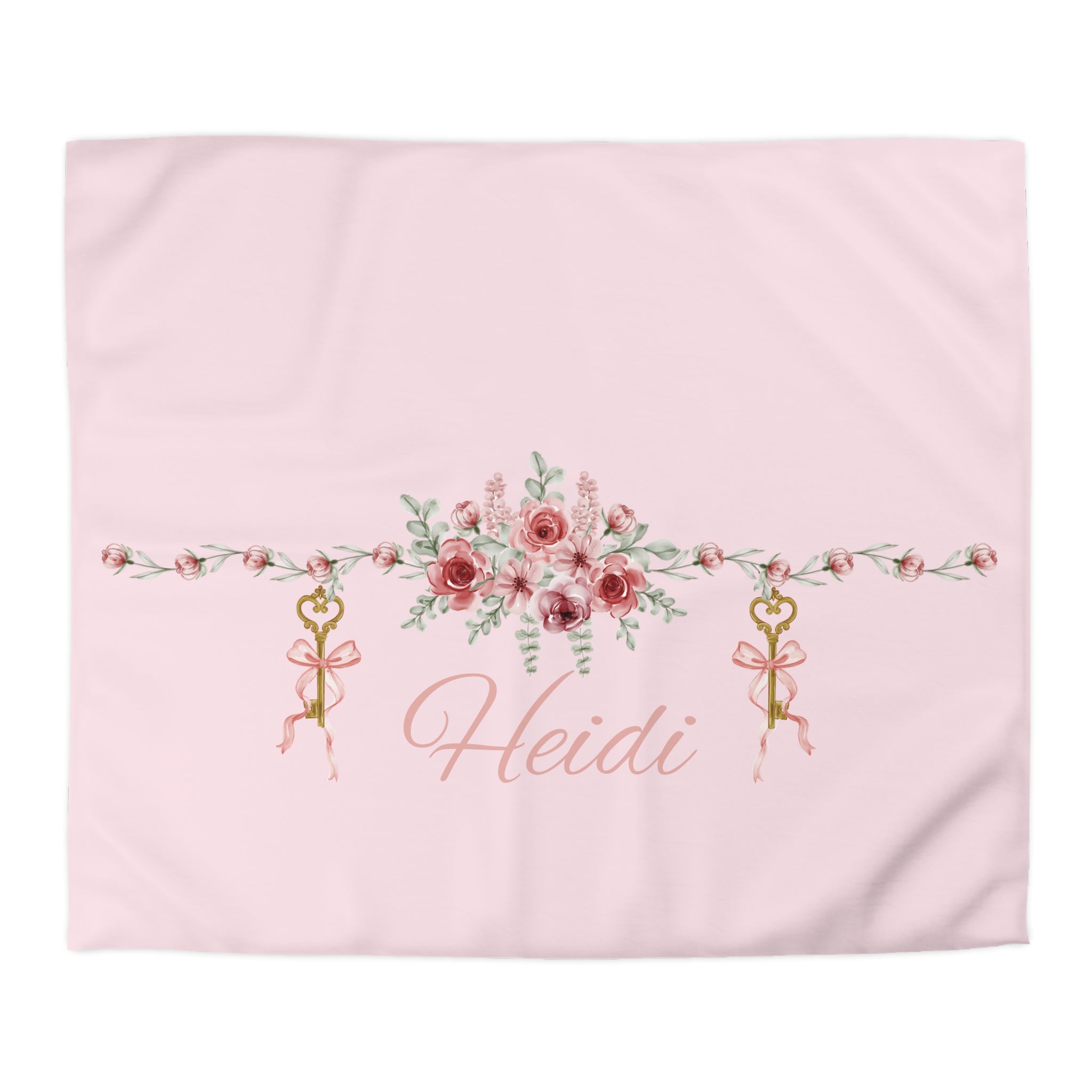 Floral Key Bouquet Duvet Cover