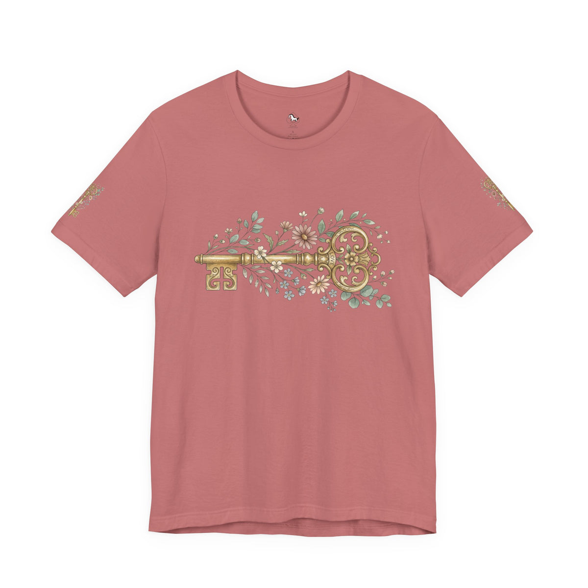Vintage Floral Key T-Shirt