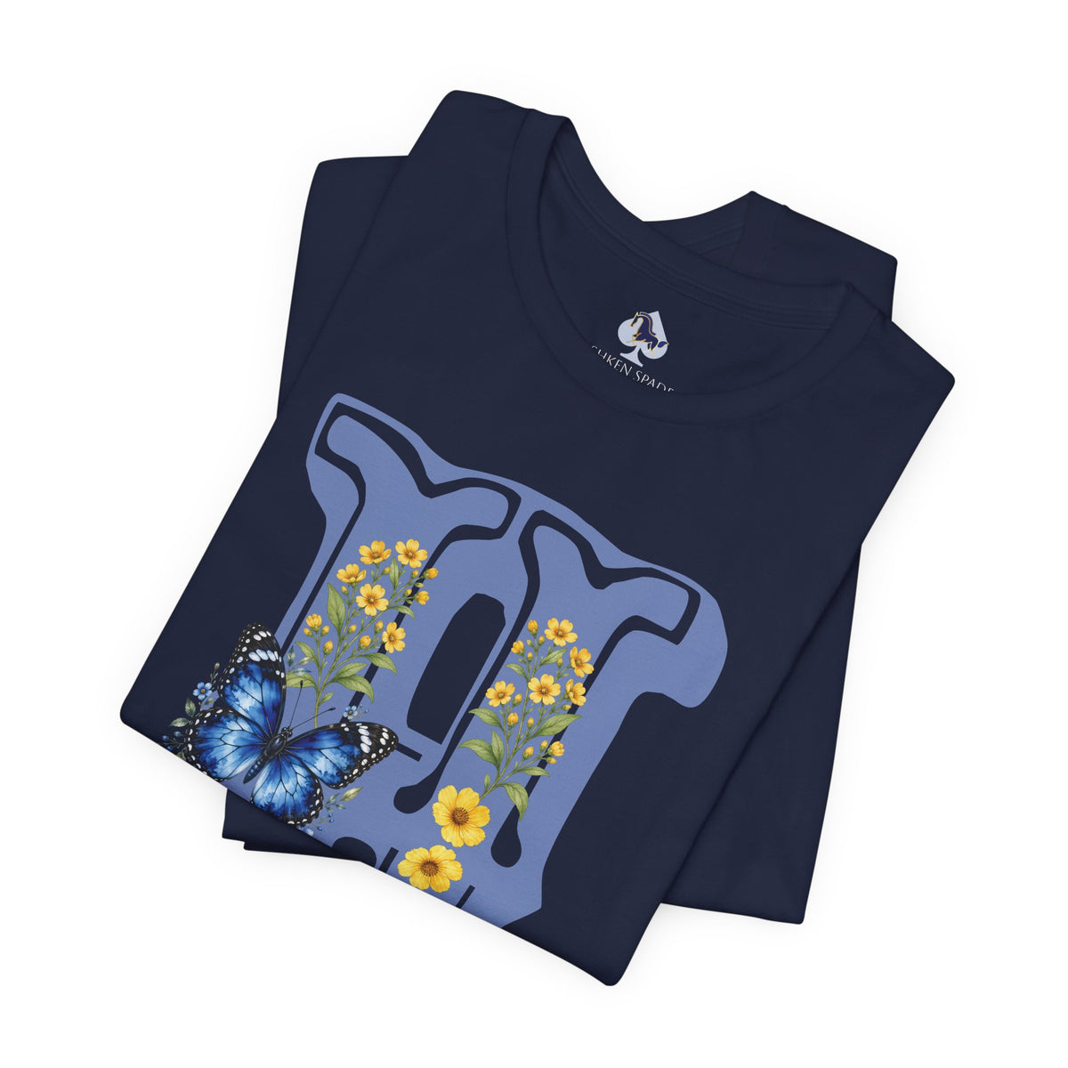 Floral Monogram H Initial Jersey T-Shirt
