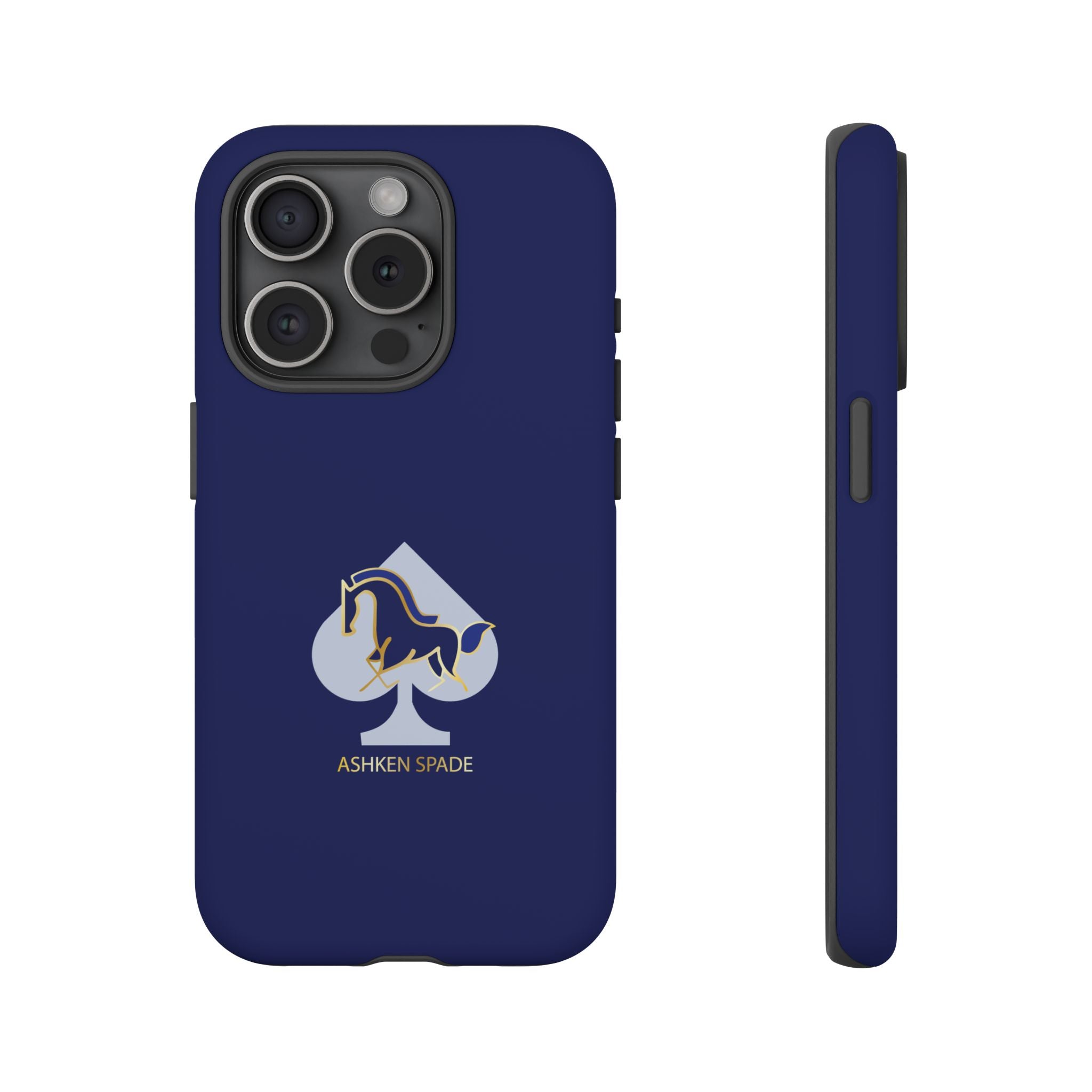 Navy Blue Ashken Spade Logo Phone Case