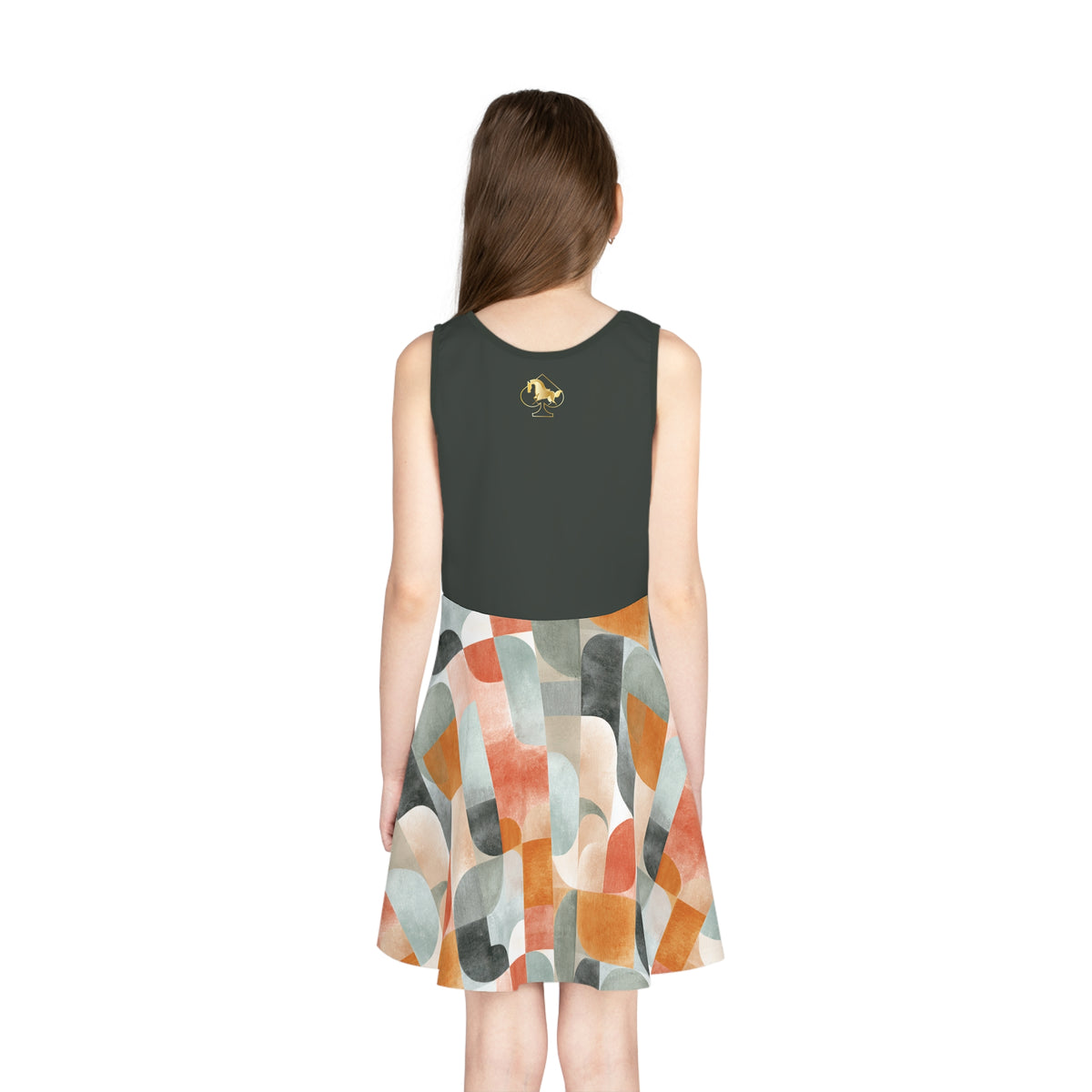 Girls' Geometric Retro Sundress