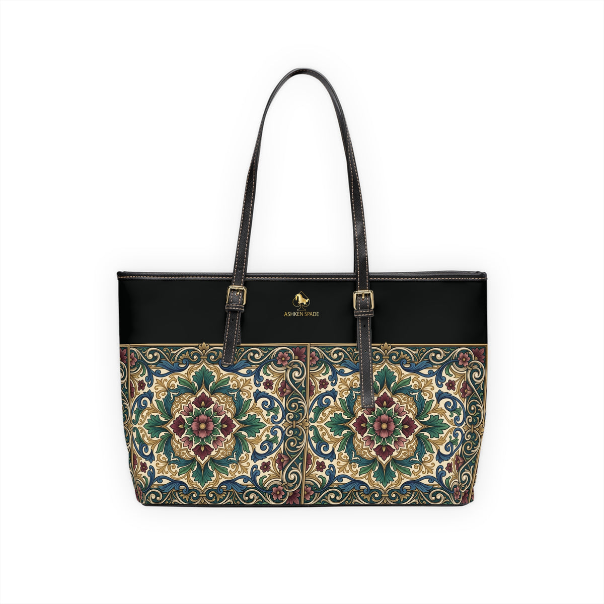 Floral Tile Tote