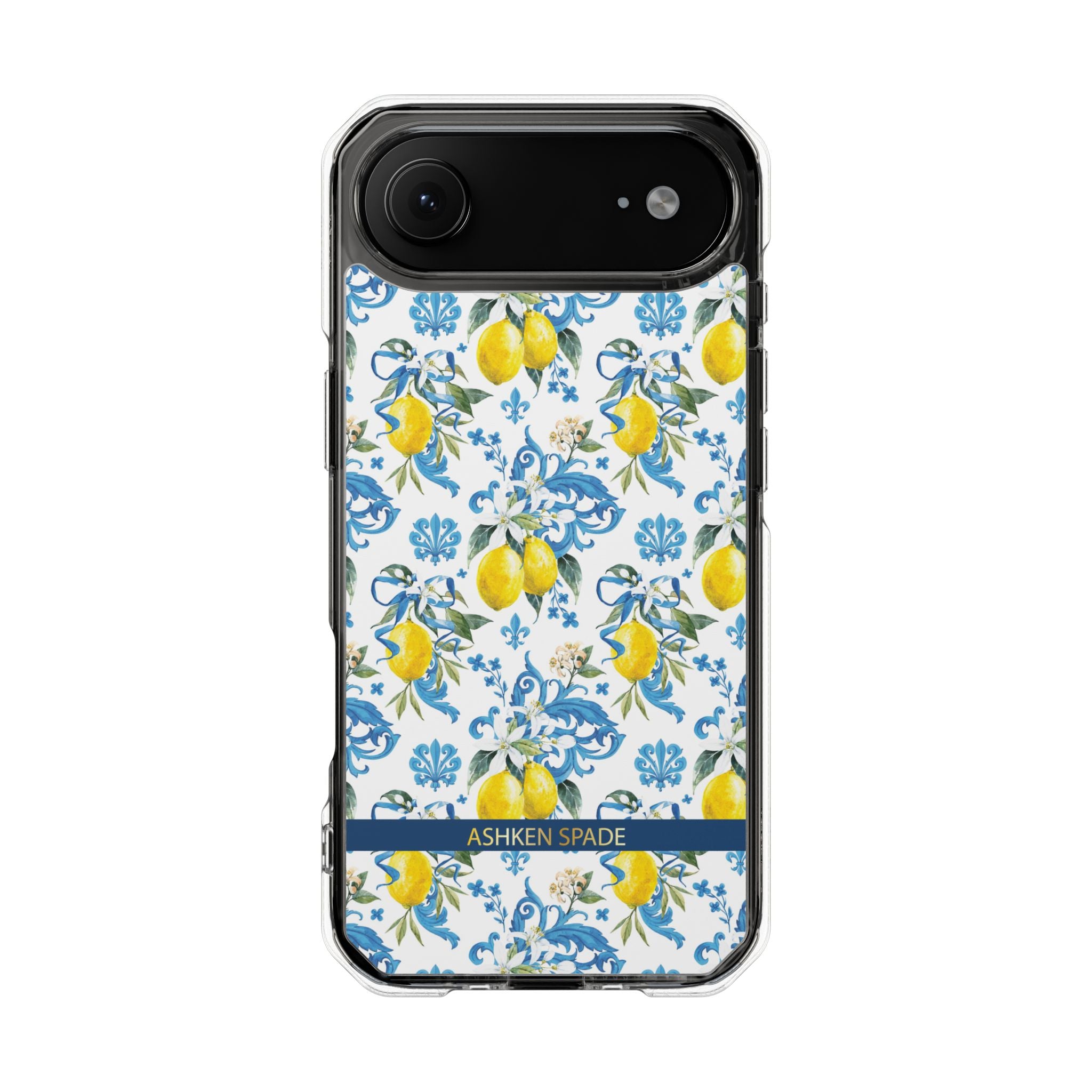 Lemon Charm with Blue Ribbon Magnetic Phone Case
