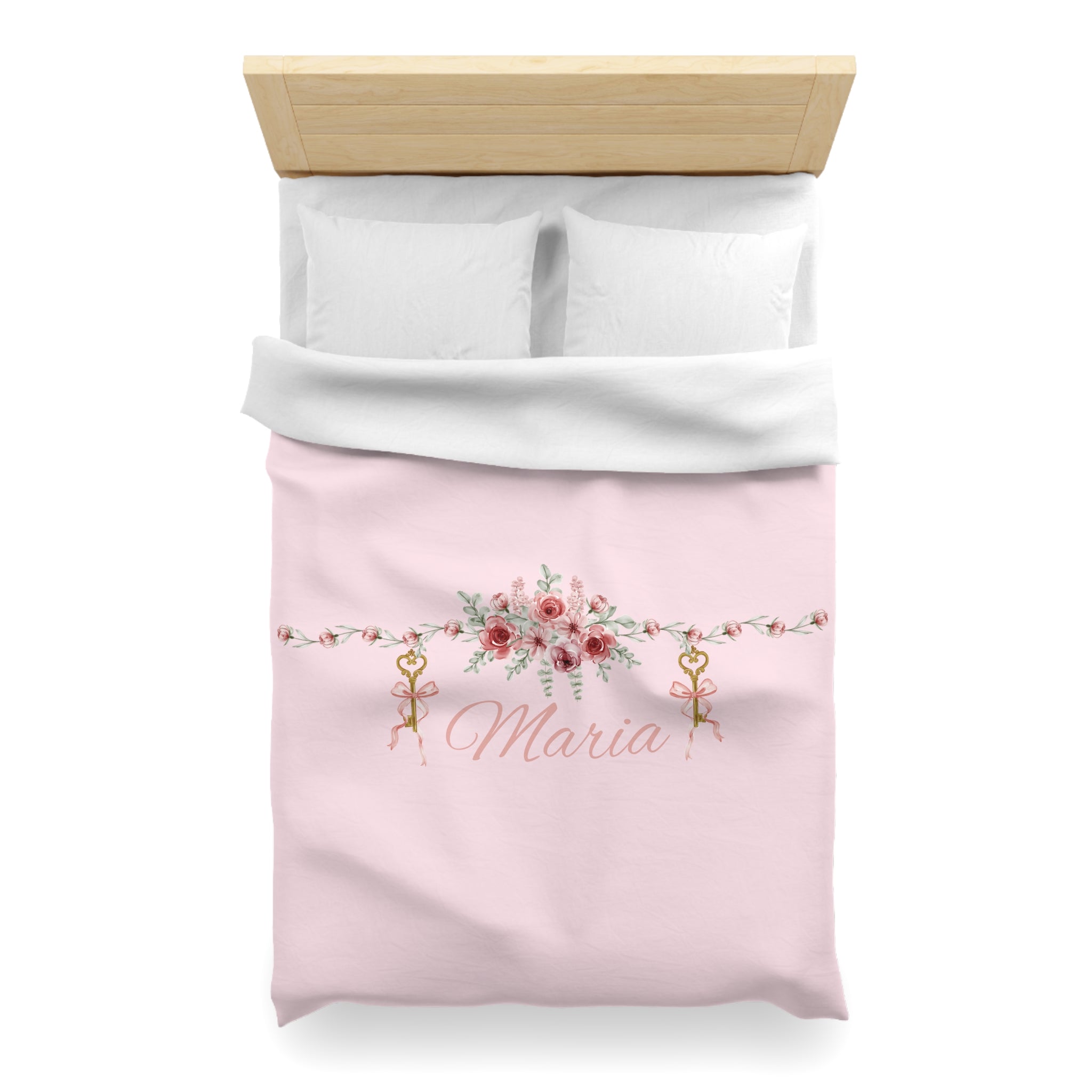 Floral Key Bouquet Duvet Cover