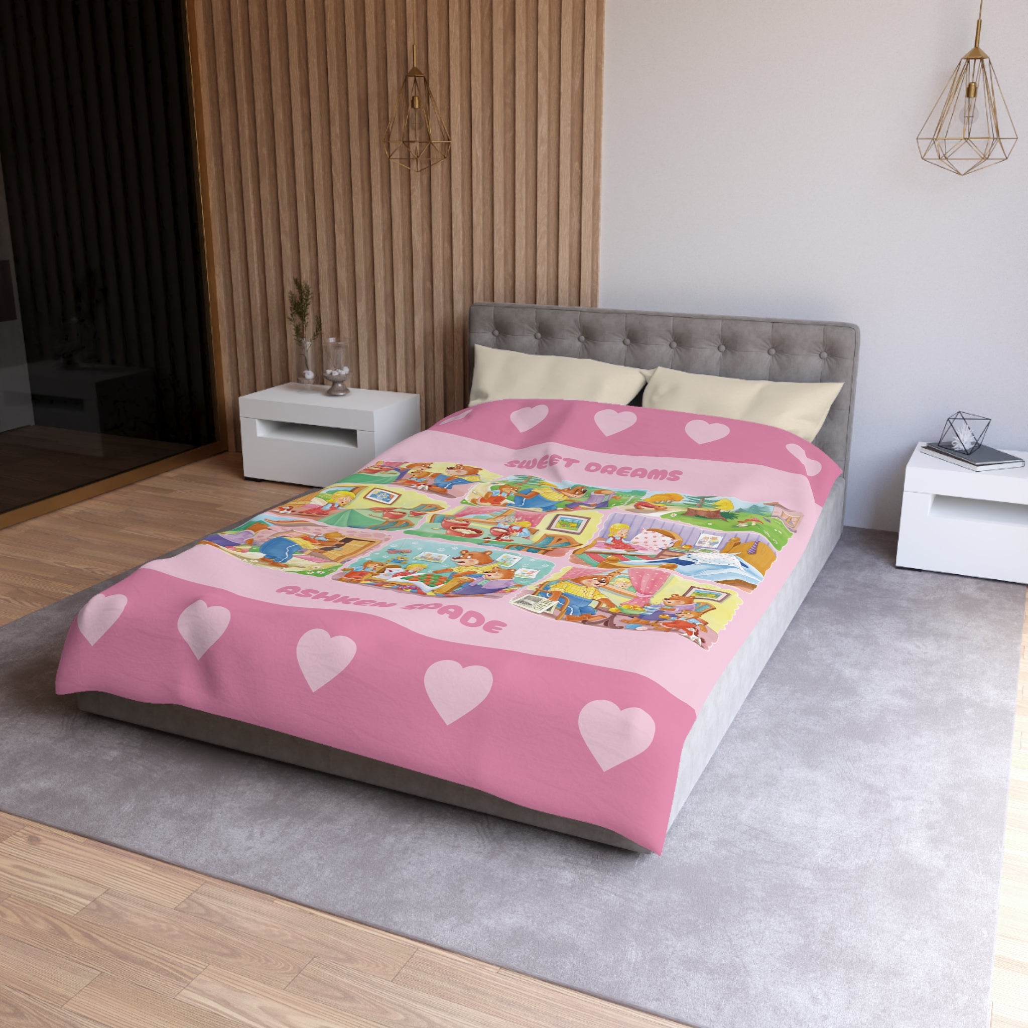 Three Bears Story Duvet Cover