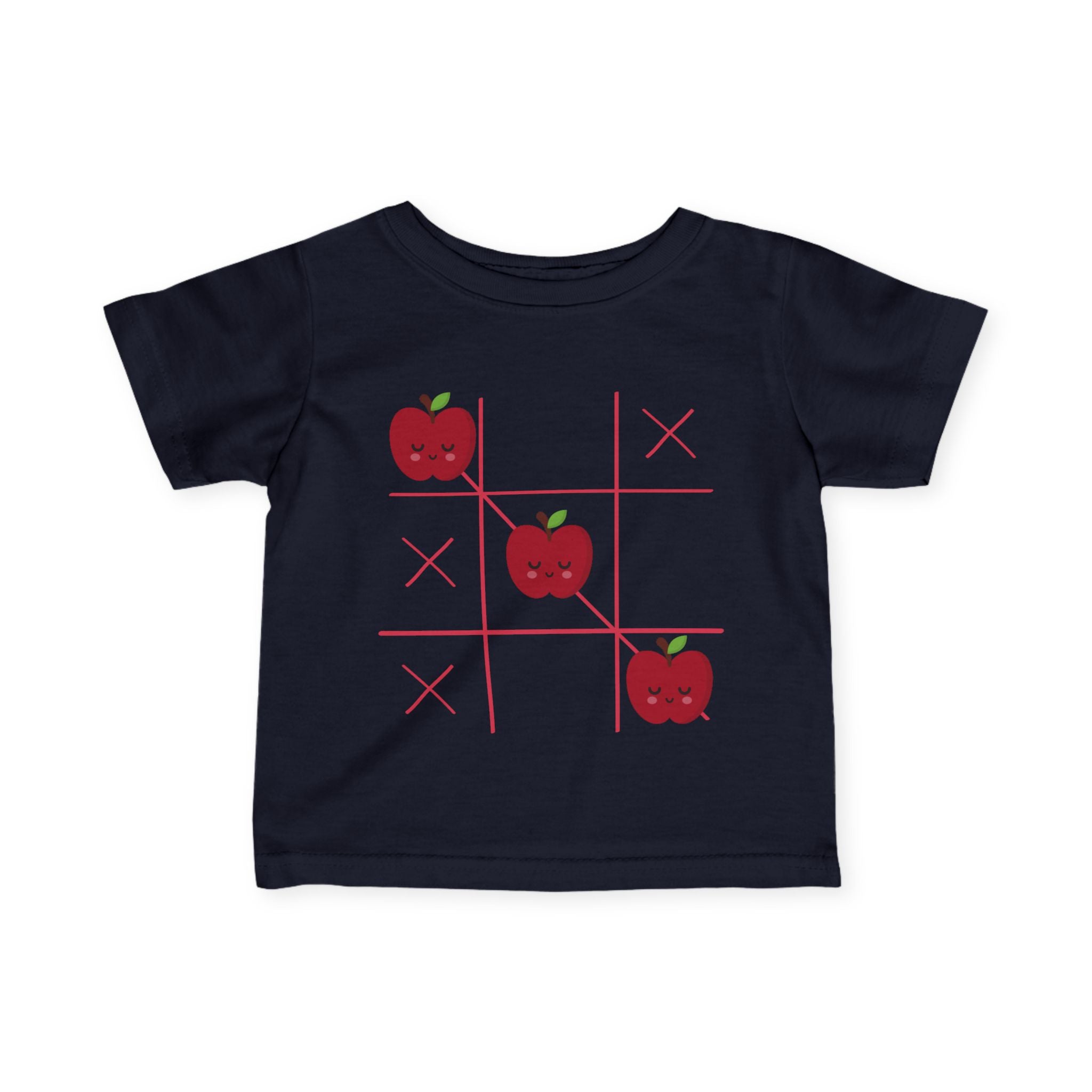 Apple Tic-Tac-Toe Baby T-Shirt