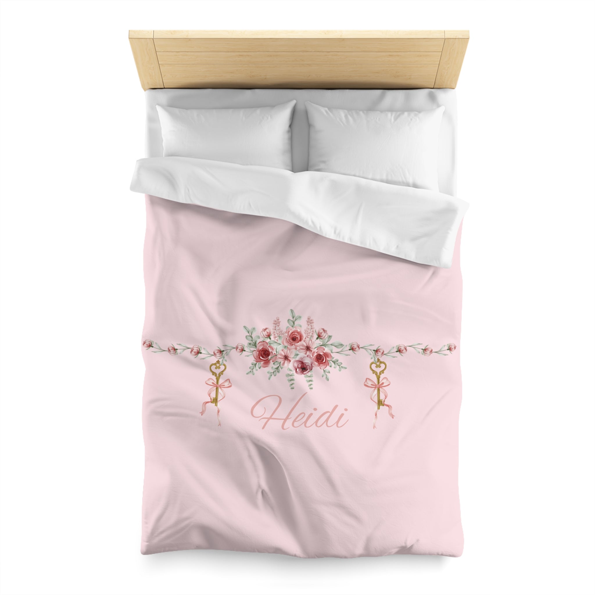 Floral Key Bouquet Duvet Cover