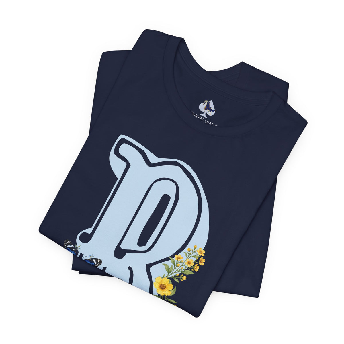 Floral Letter B Monogram T-Shirt